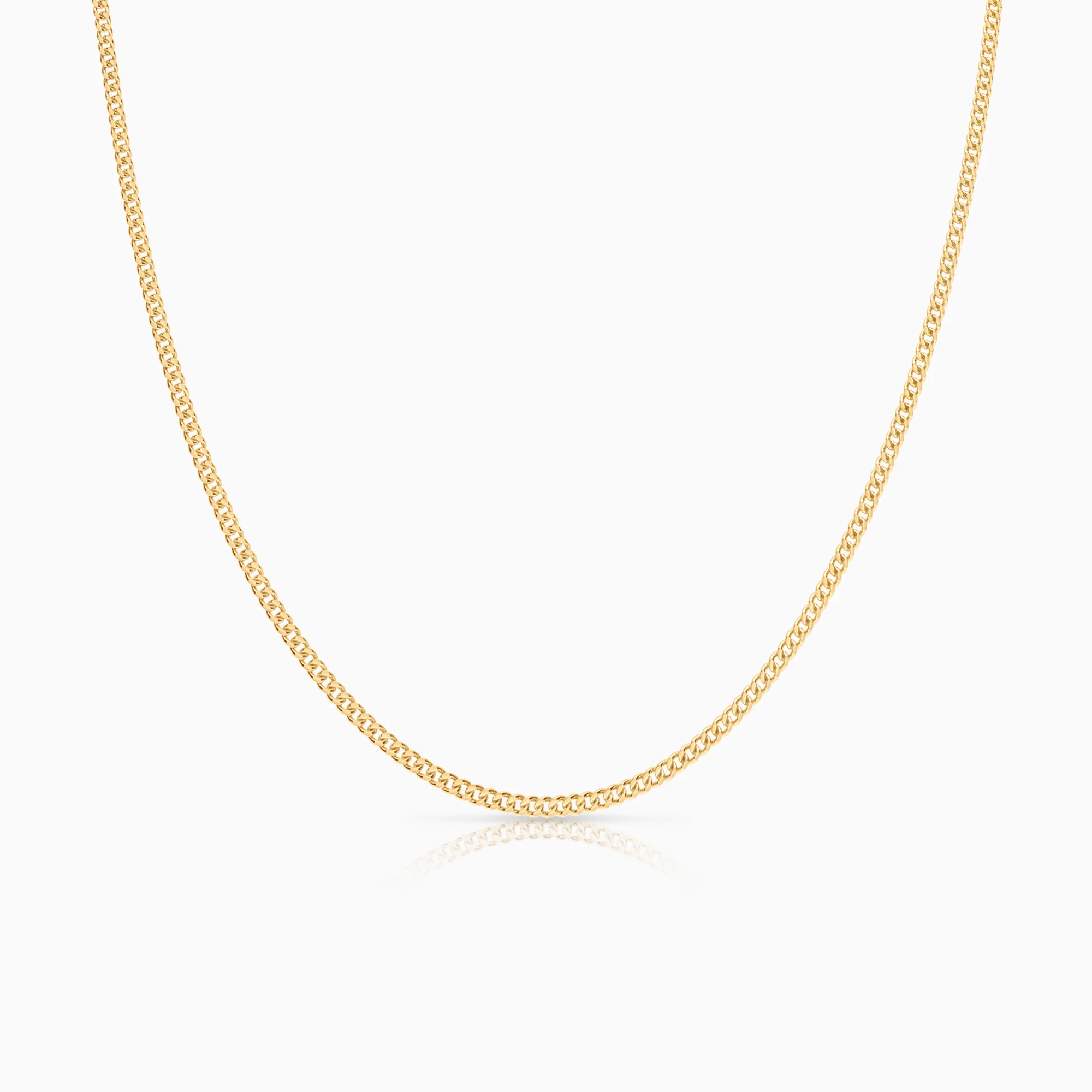 Curb necklace 4.46g 18K gold