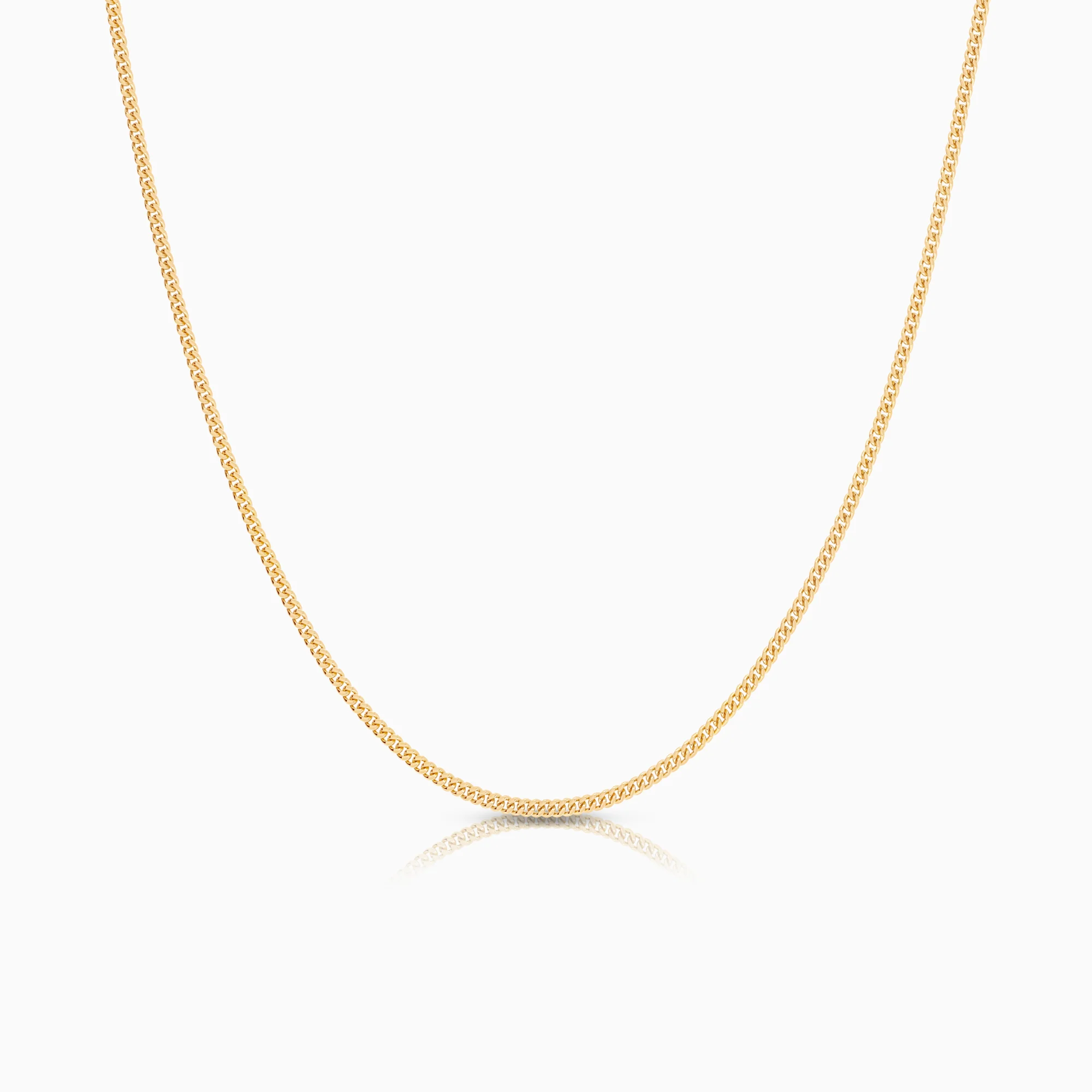 Curb necklace 4.49g 18K gold