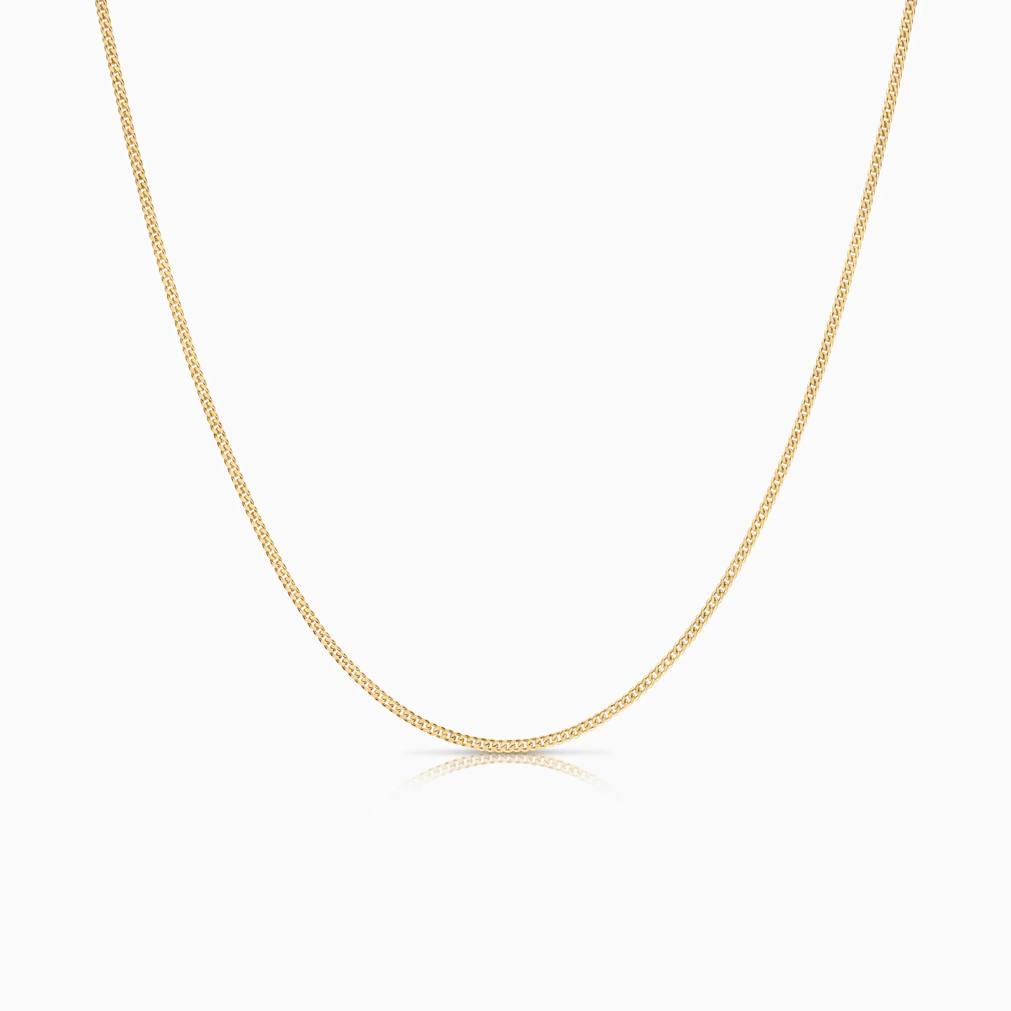 Curb necklace 4.58g 18K gold