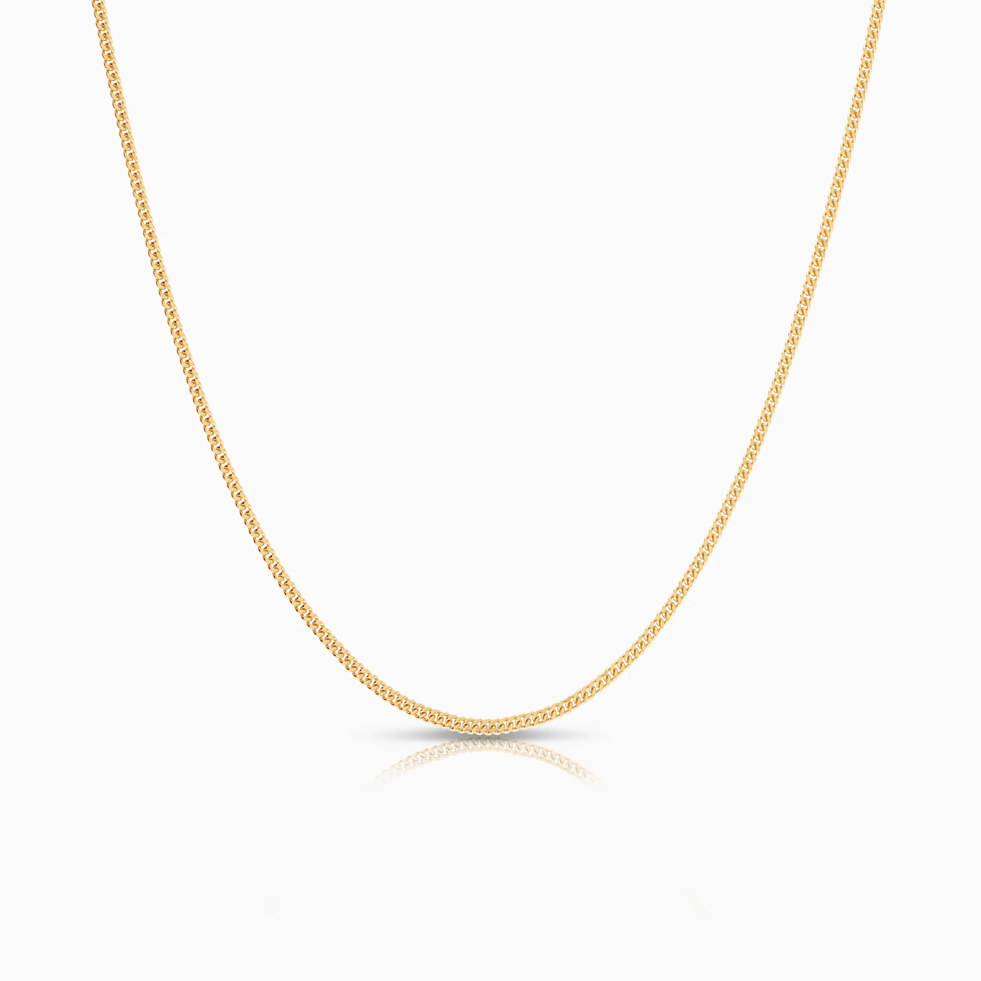 Curb necklace 4.61g 18K gold