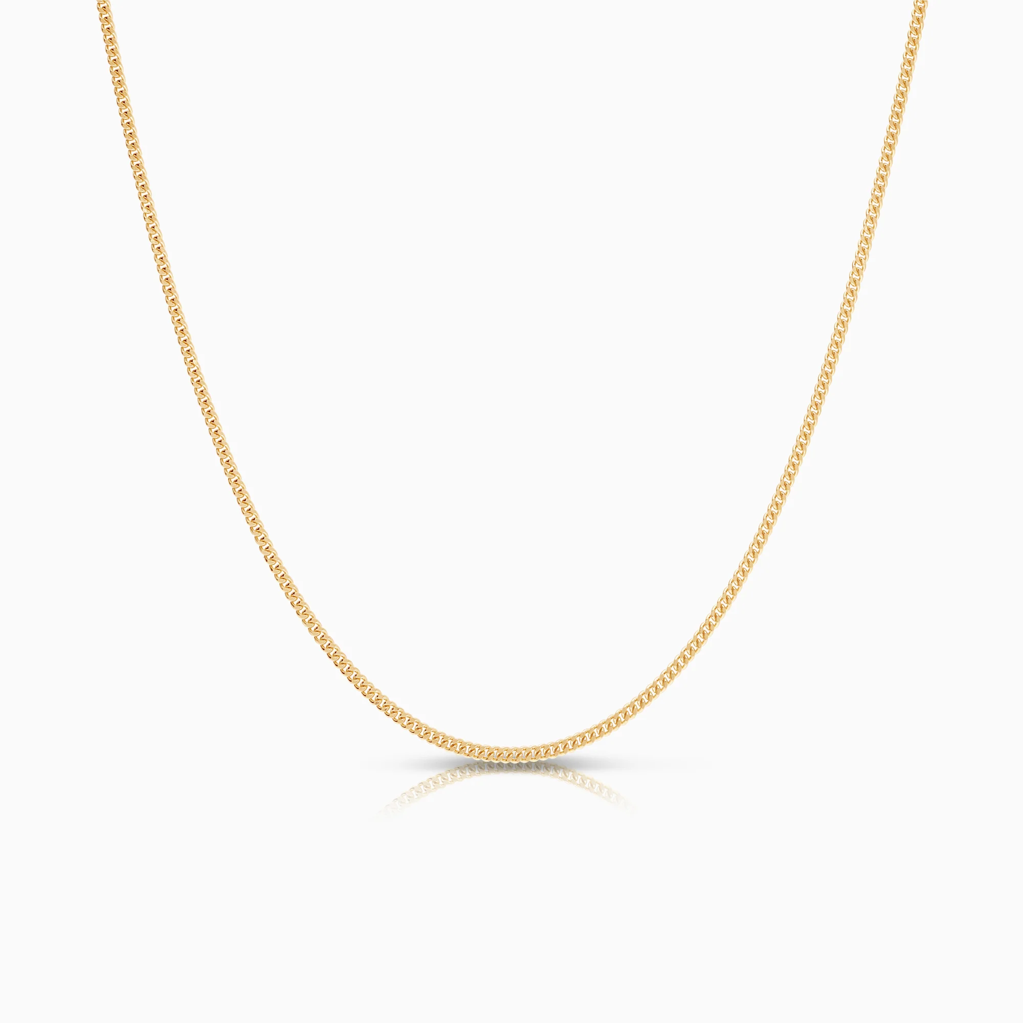 Curb necklace 4.63g 18K gold