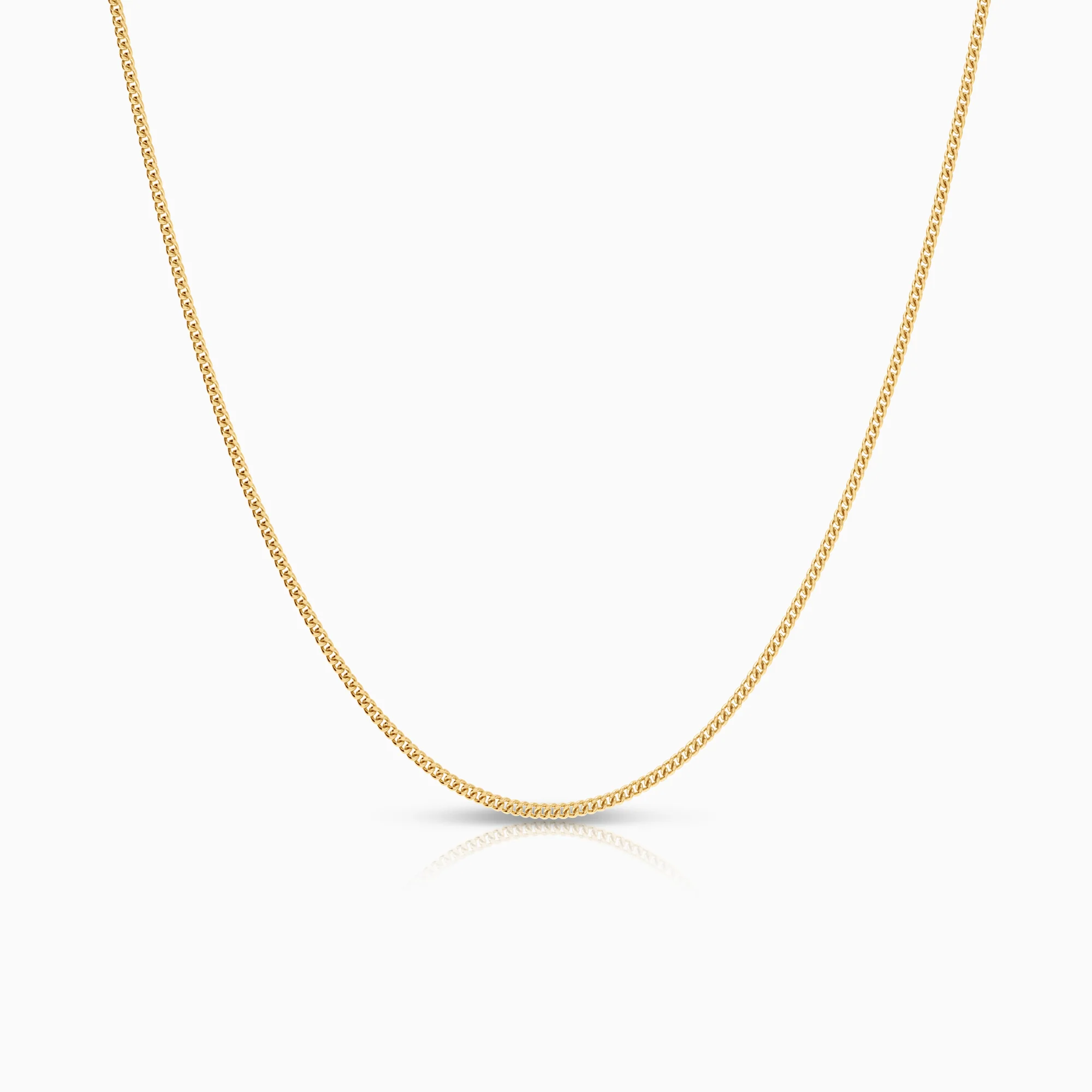 Curb necklace 4.63g 18K gold