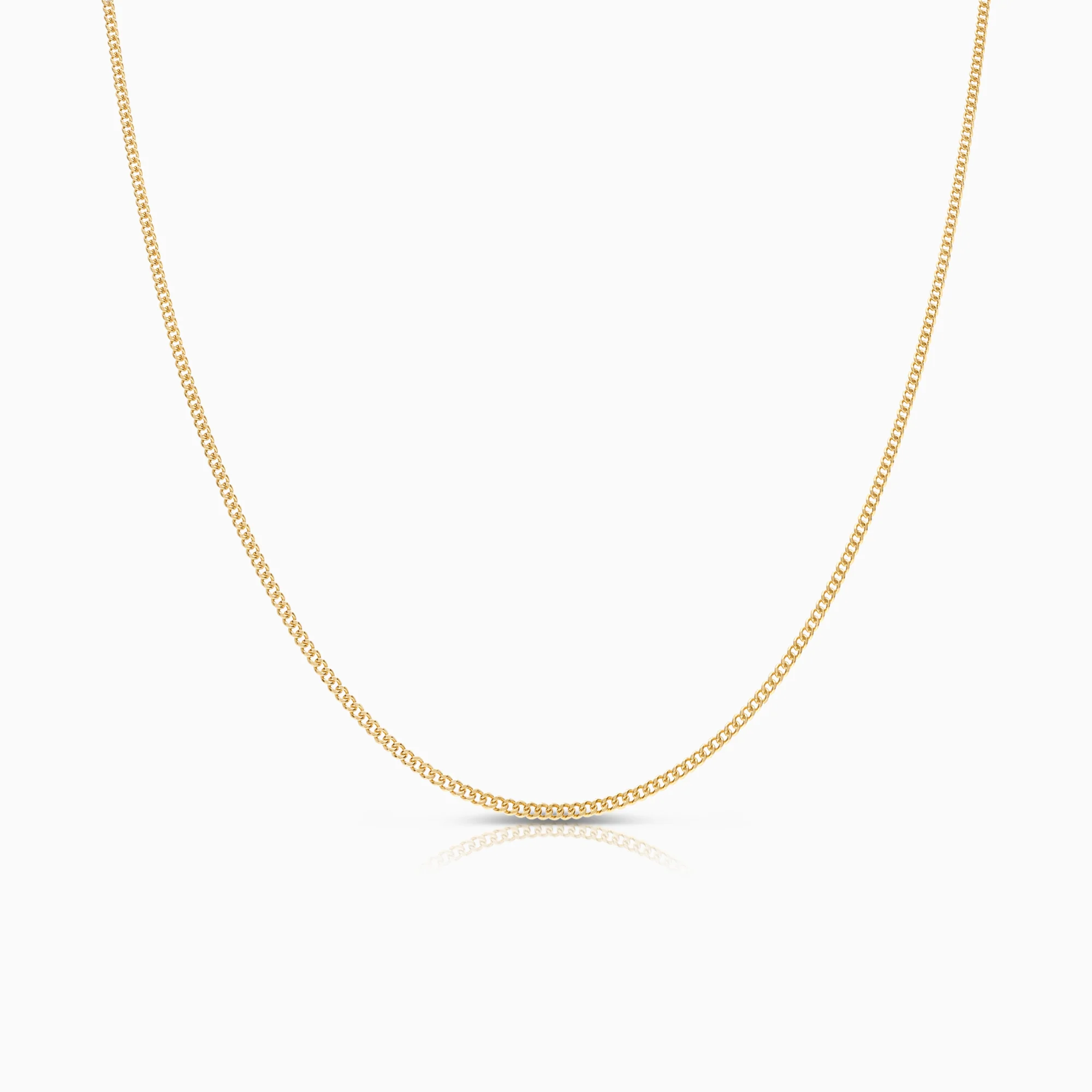 Curb necklace 4.76g 18K gold