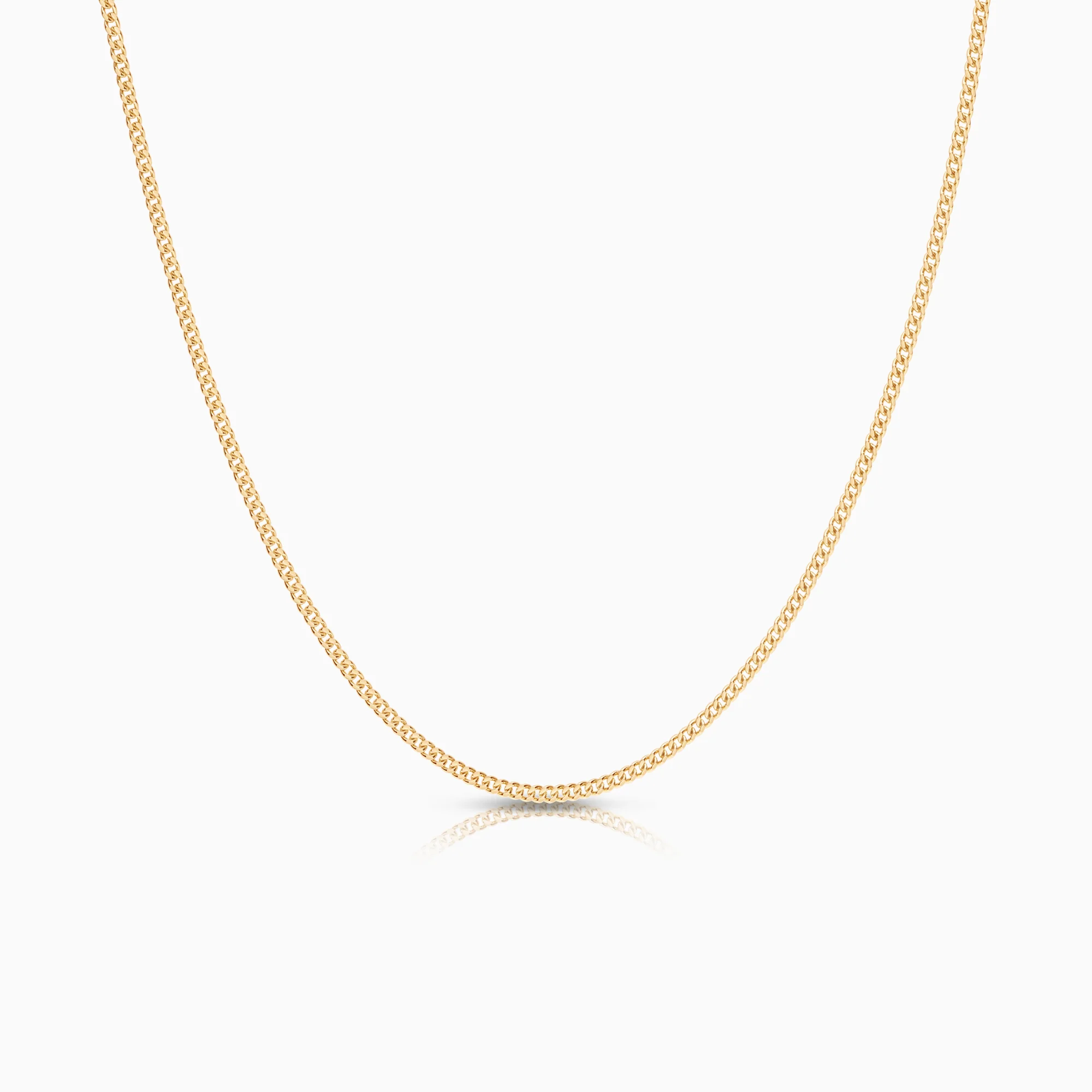 Curb necklace 4.81g 18K gold