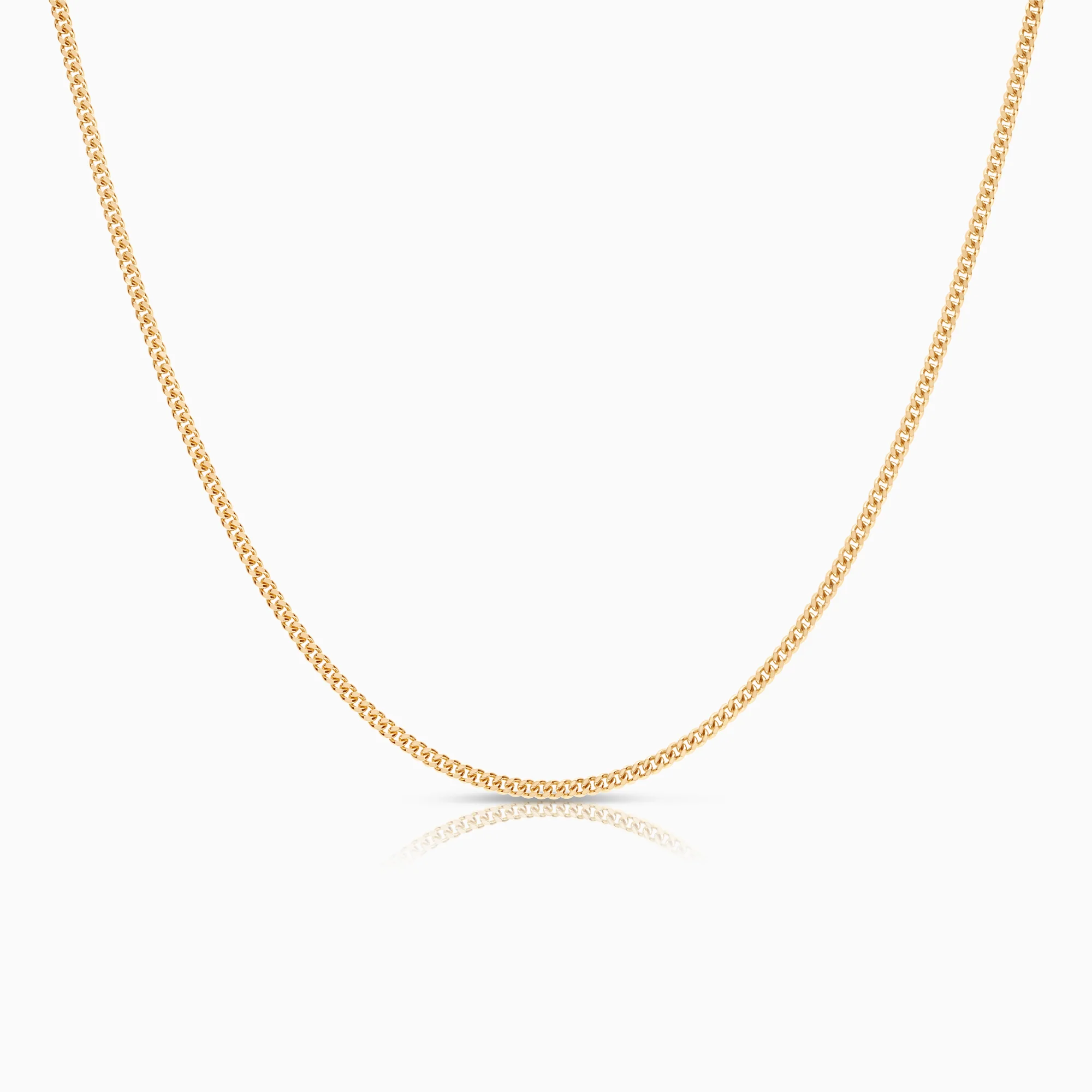 Curb necklace 4.83g 18K gold