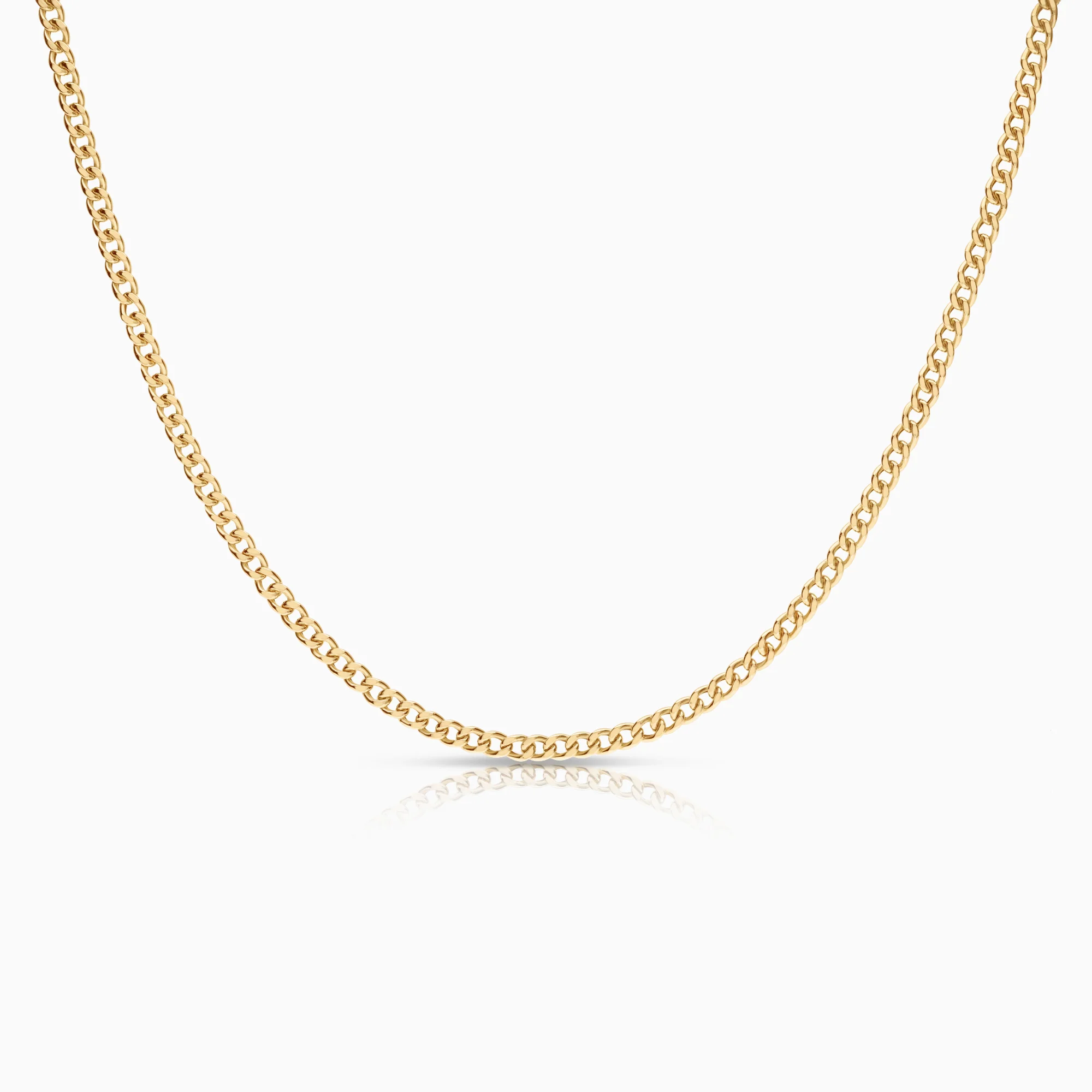Curb necklace 4.88g 18K gold