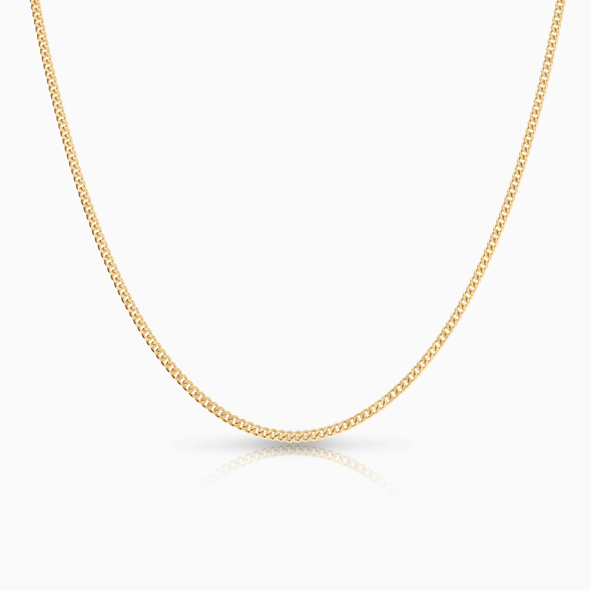 Curb necklace 4.90g 14K gold