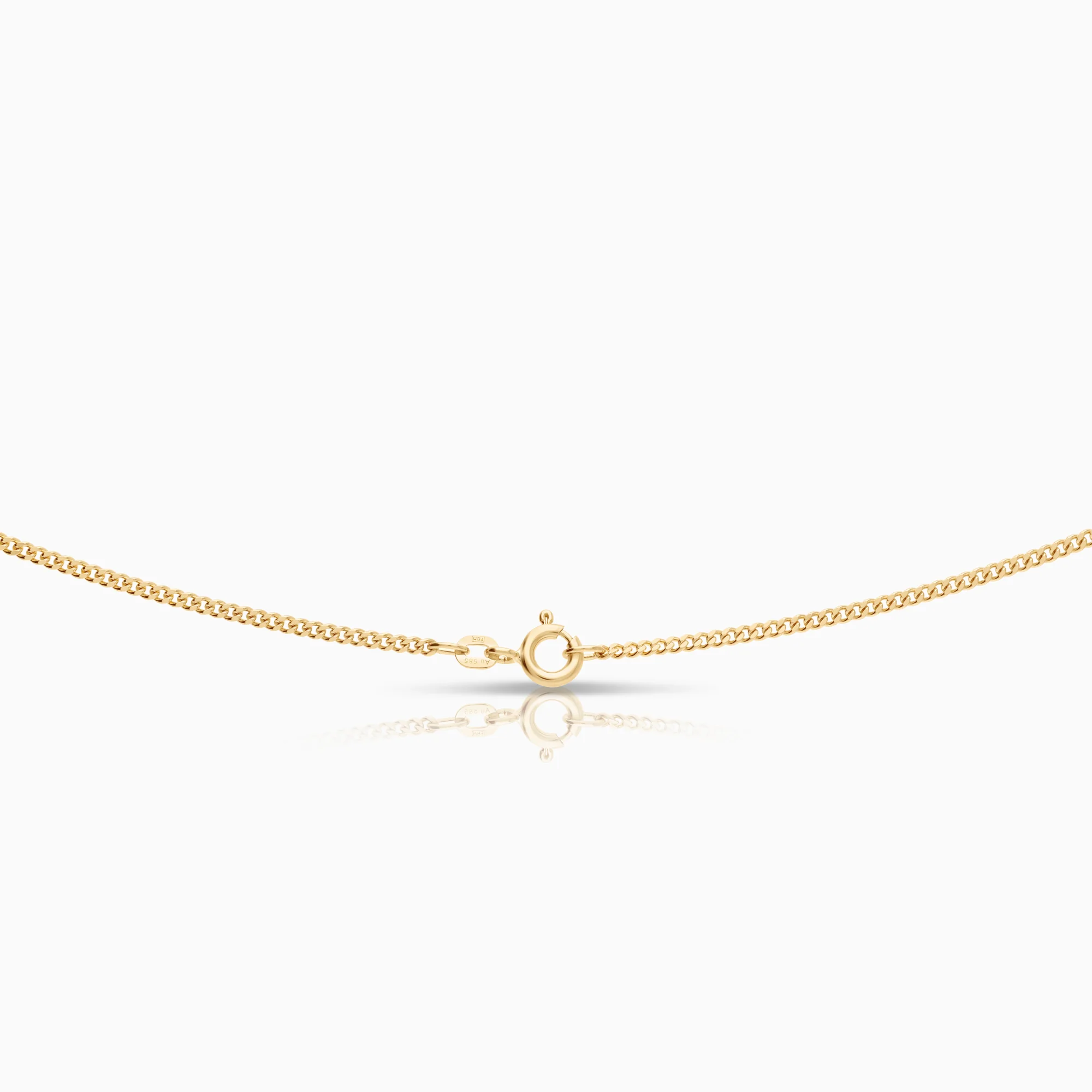 Curb necklace 4.90g 14K gold - Image 2