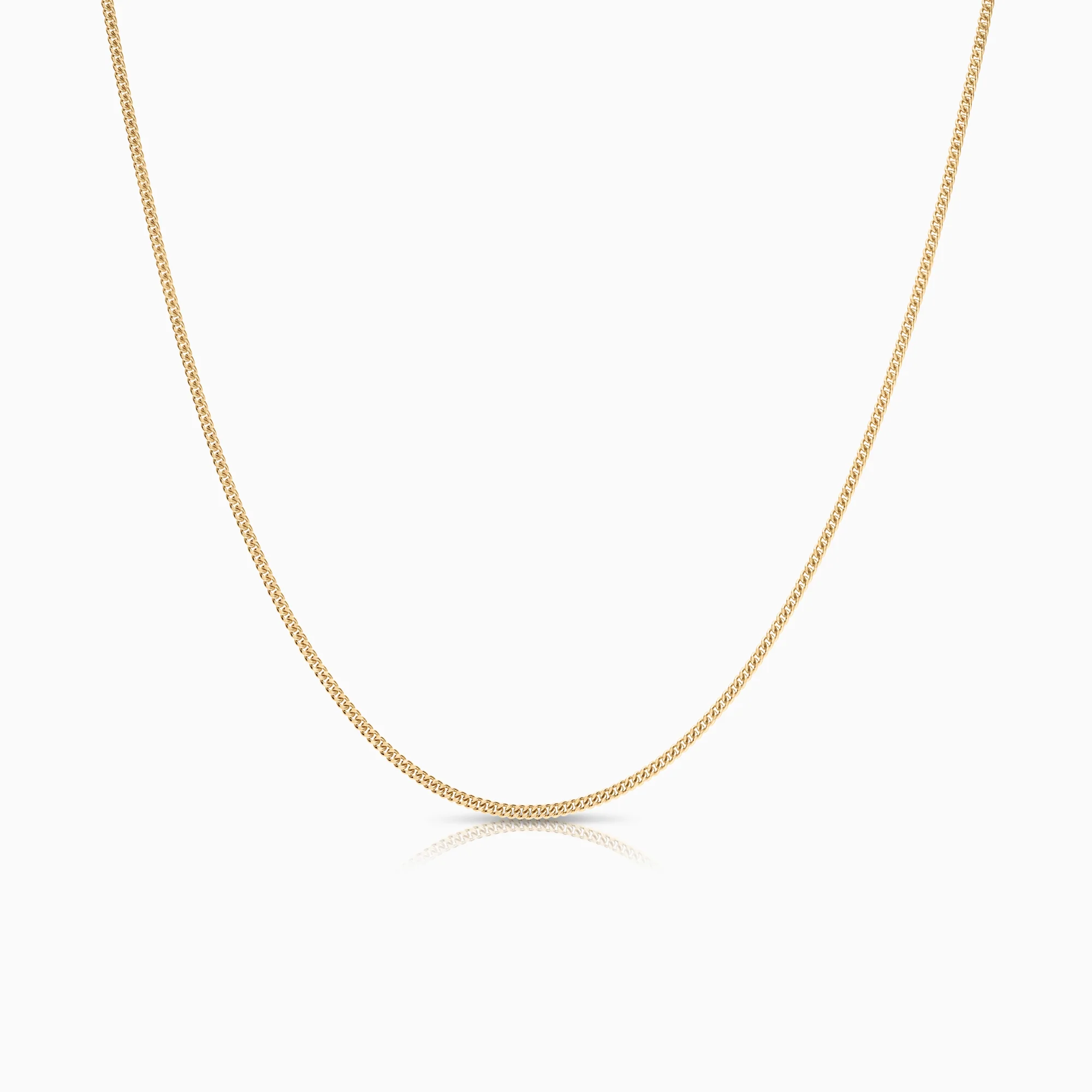 Curb necklace 4.90g 18K gold