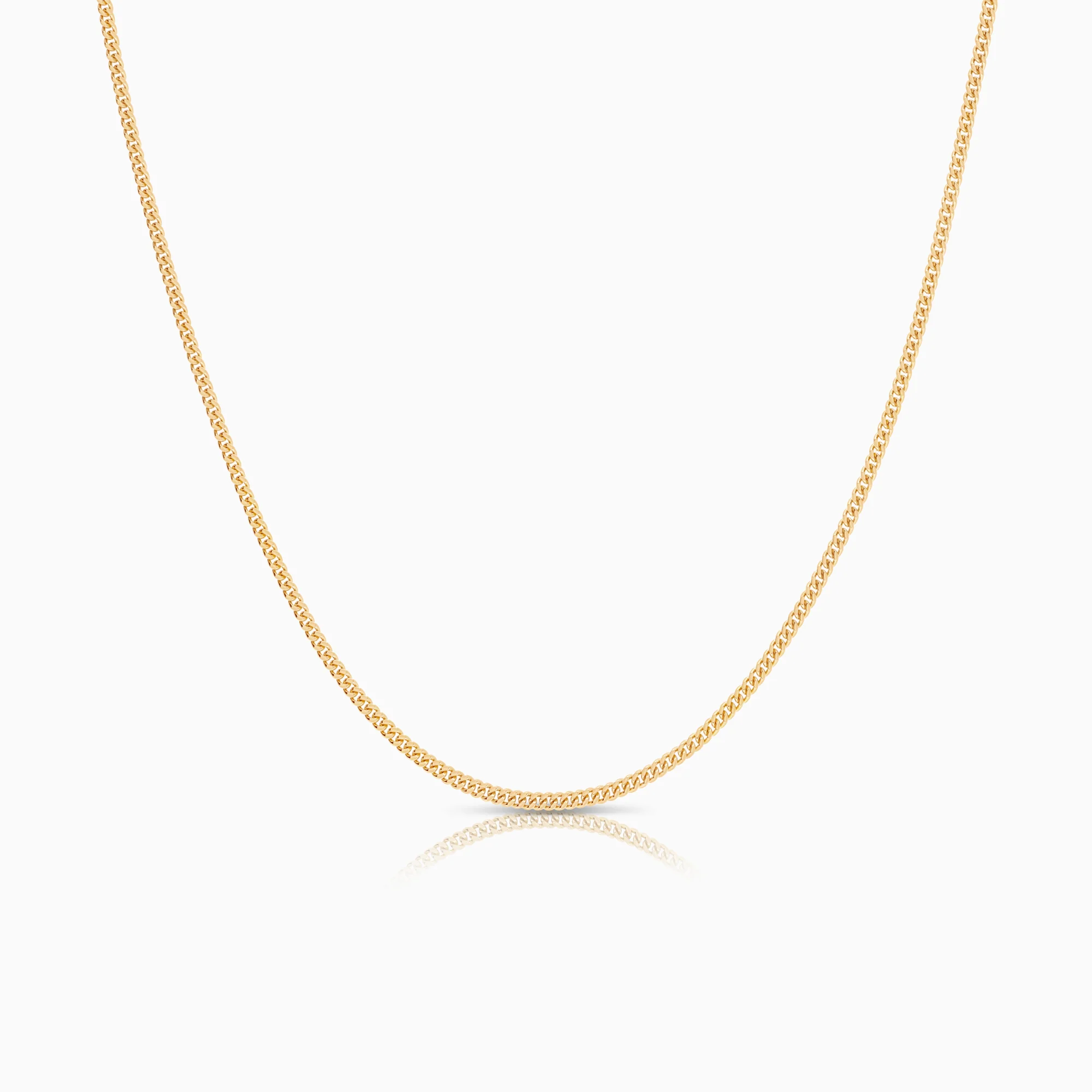 Curb necklace 4.98g 18K gold
