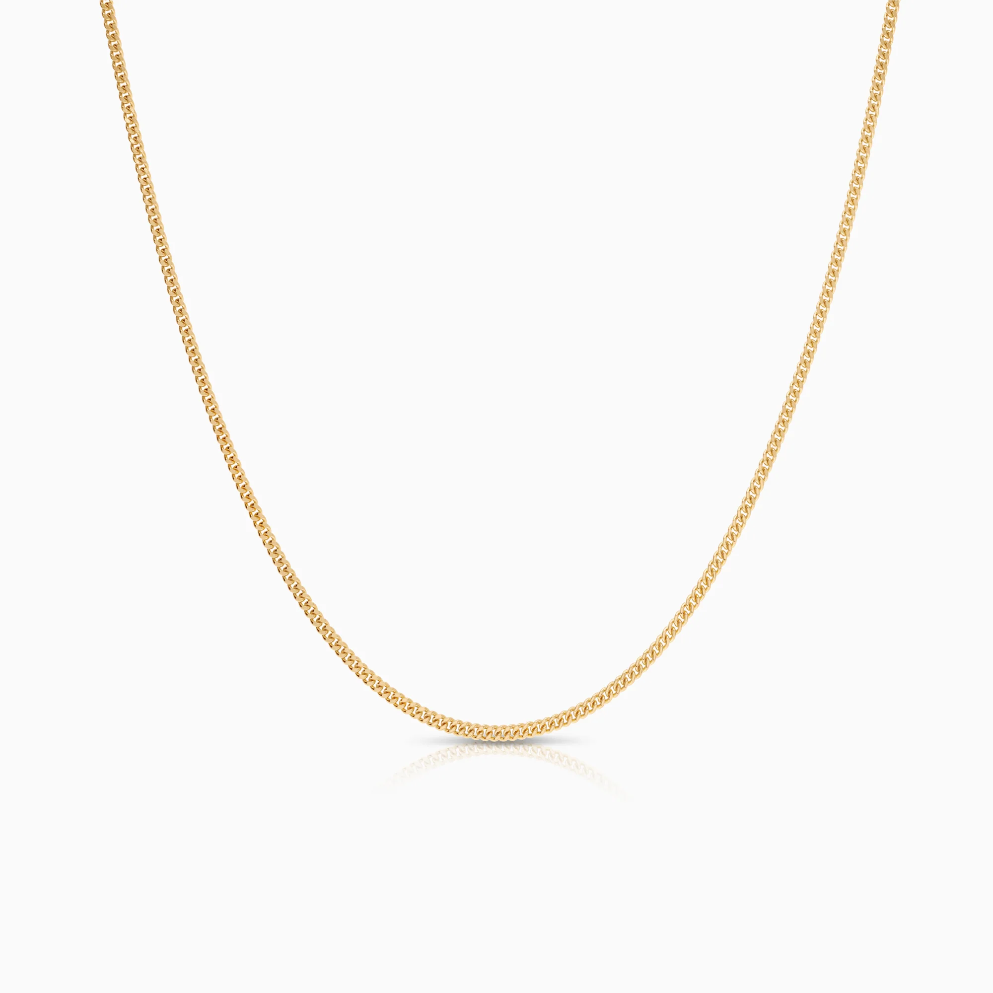Curb necklace 5.04g 18K gold