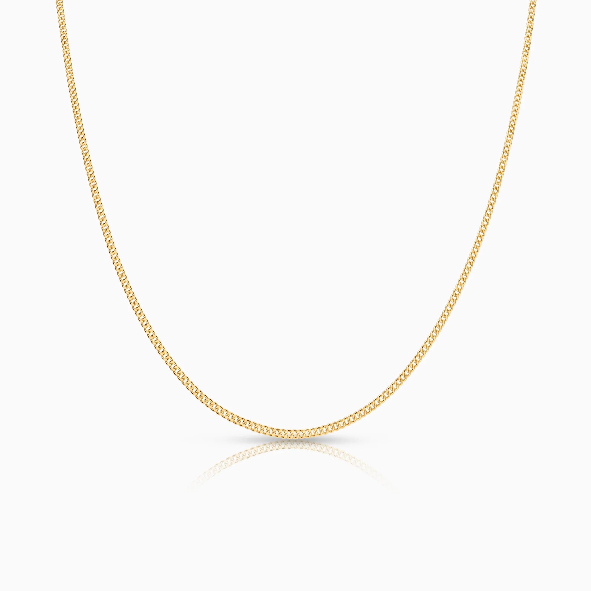 Curb necklace 5.12g 18K gold