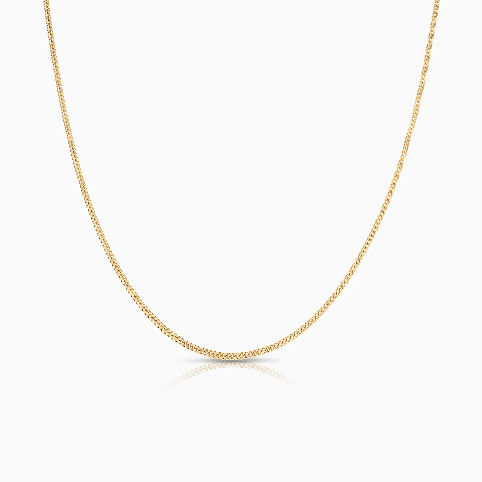 Curb necklace 5.17g 18K gold