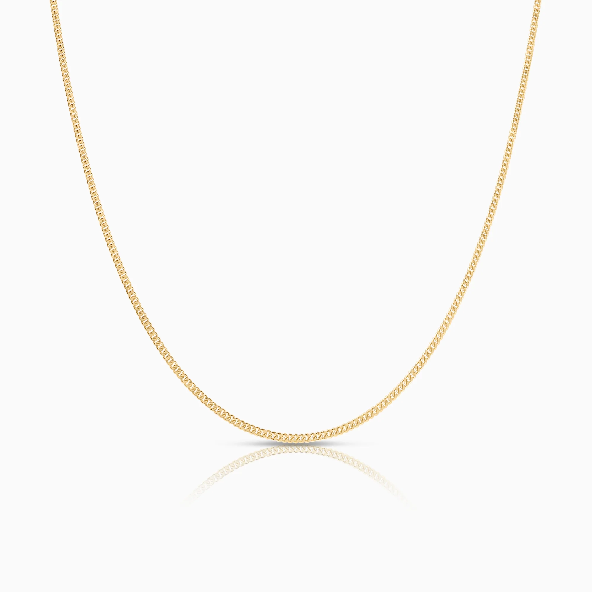 Curb necklace 5.25g 18K gold