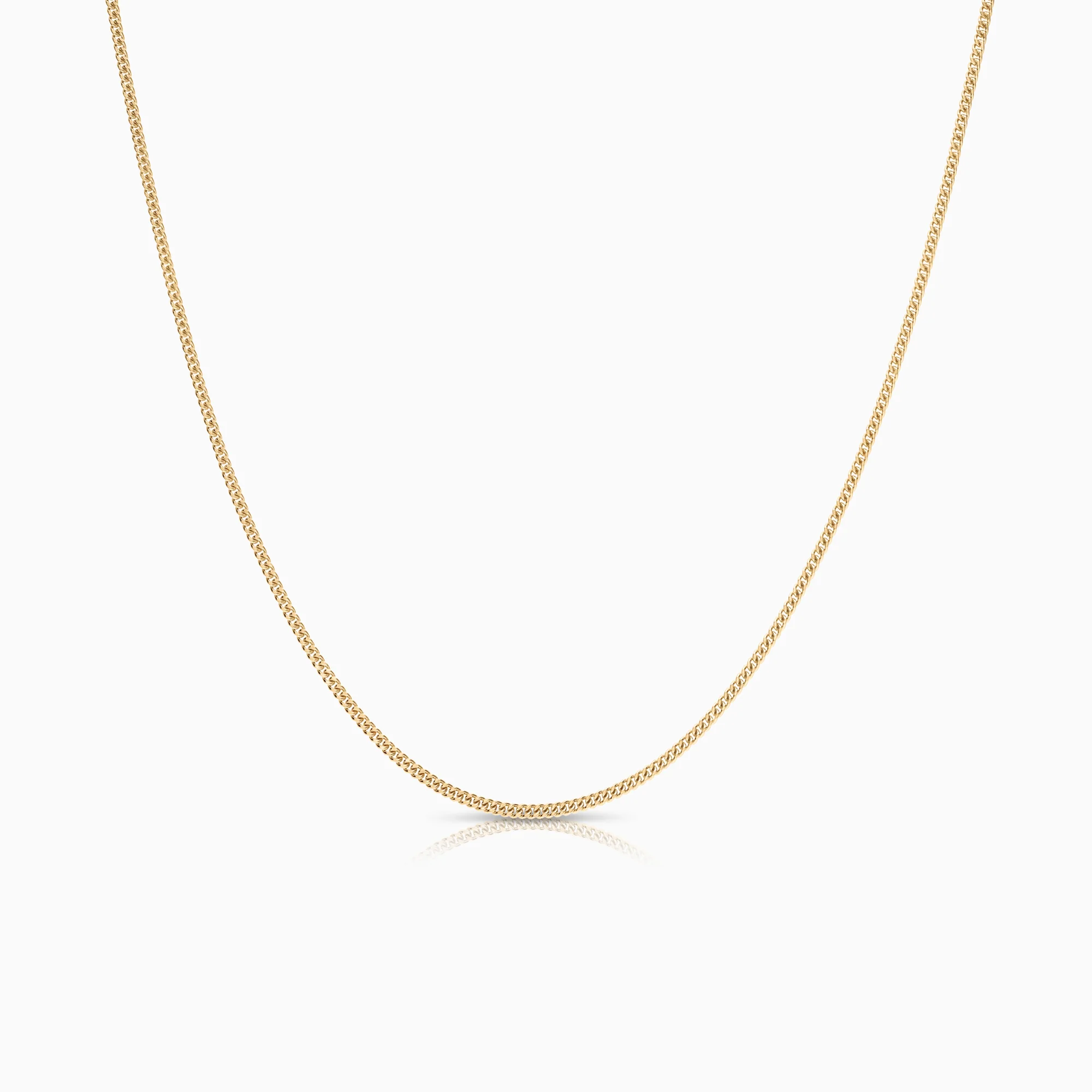 Curb necklace 5.47g 18K gold