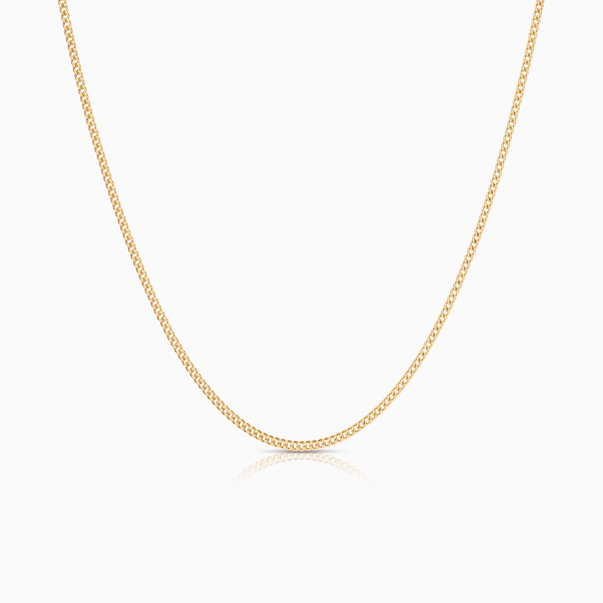 Curb necklace 5.71g 18K gold