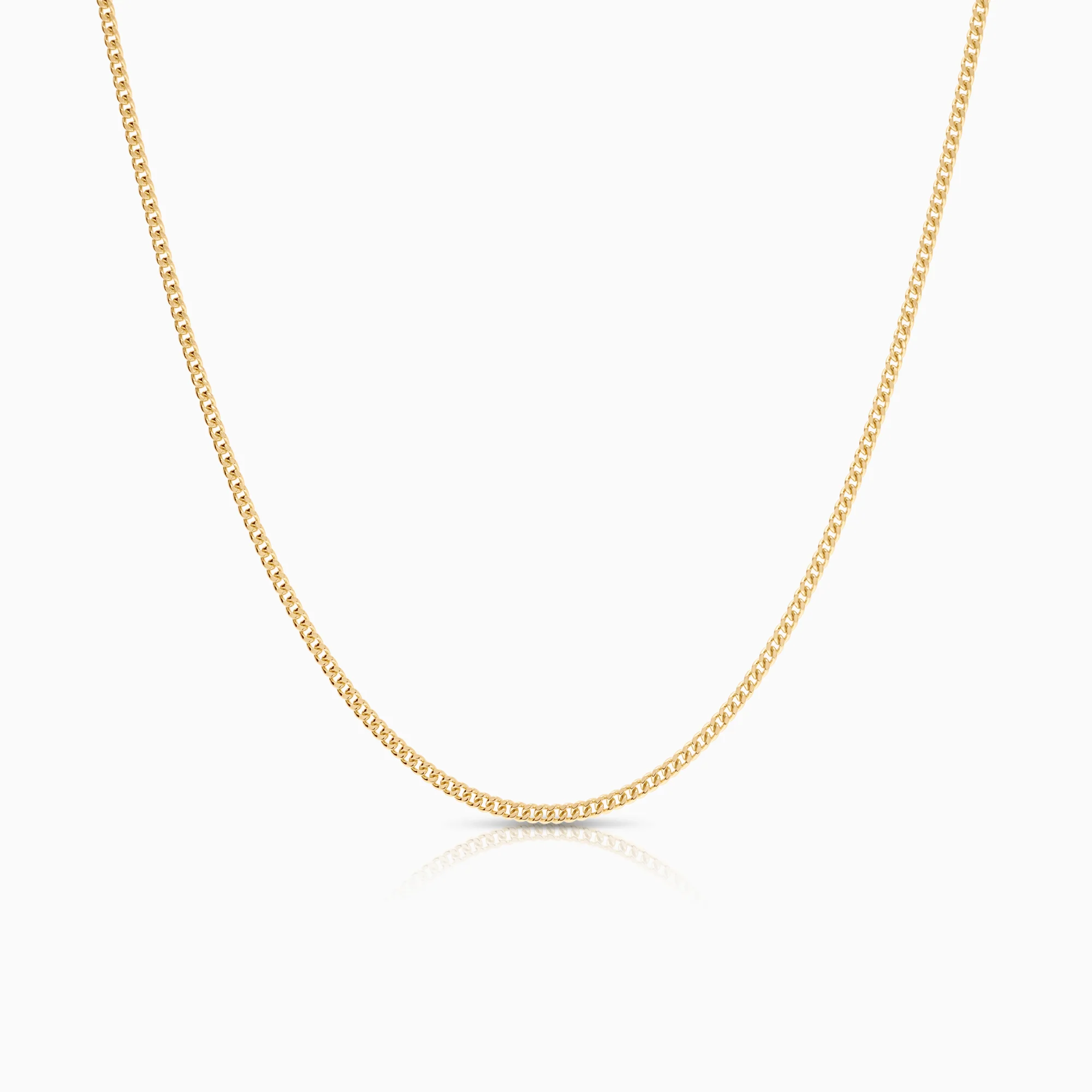 Curb chain necklace 5.80g 18K gold