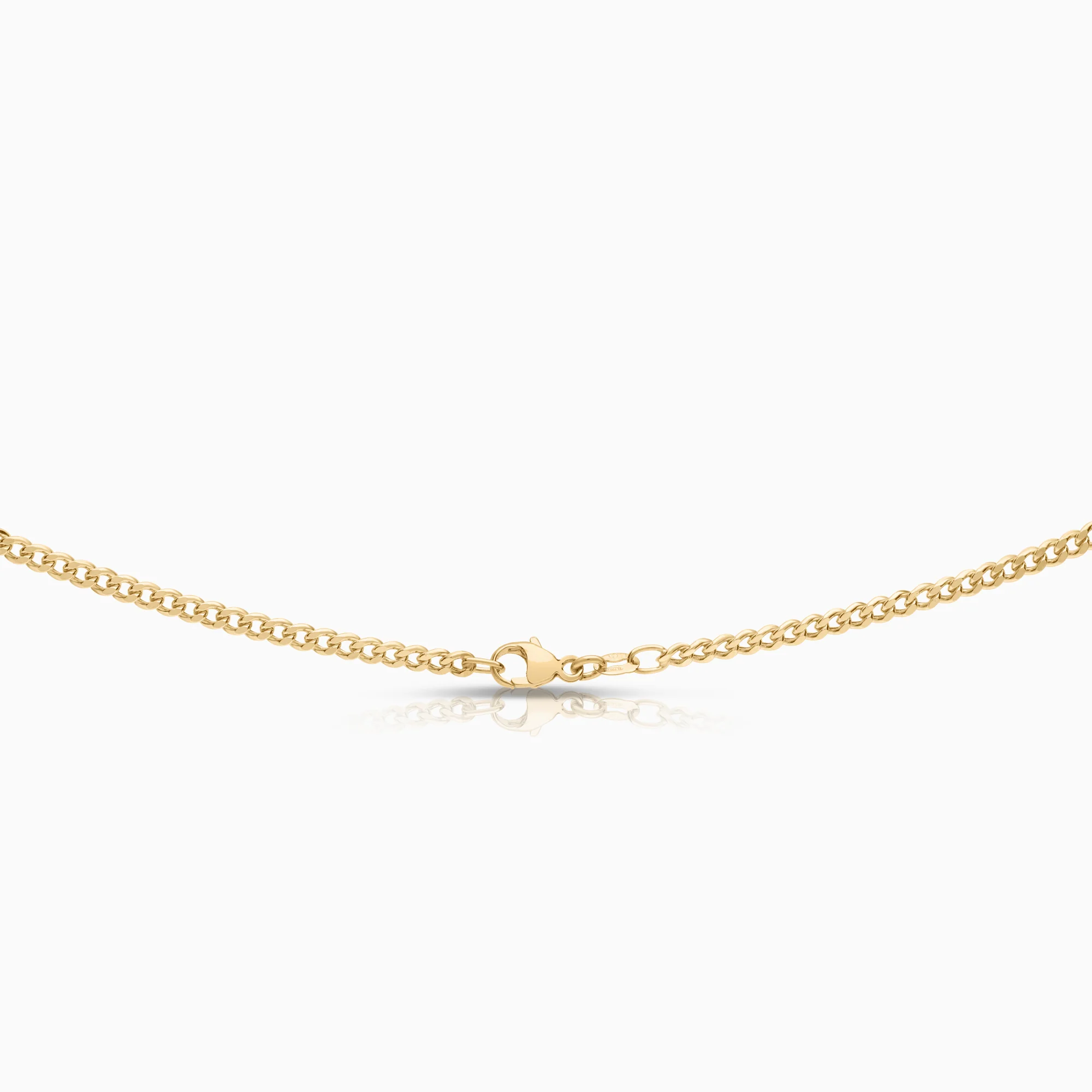 Curb necklace 6.02g 18K gold - Image 2