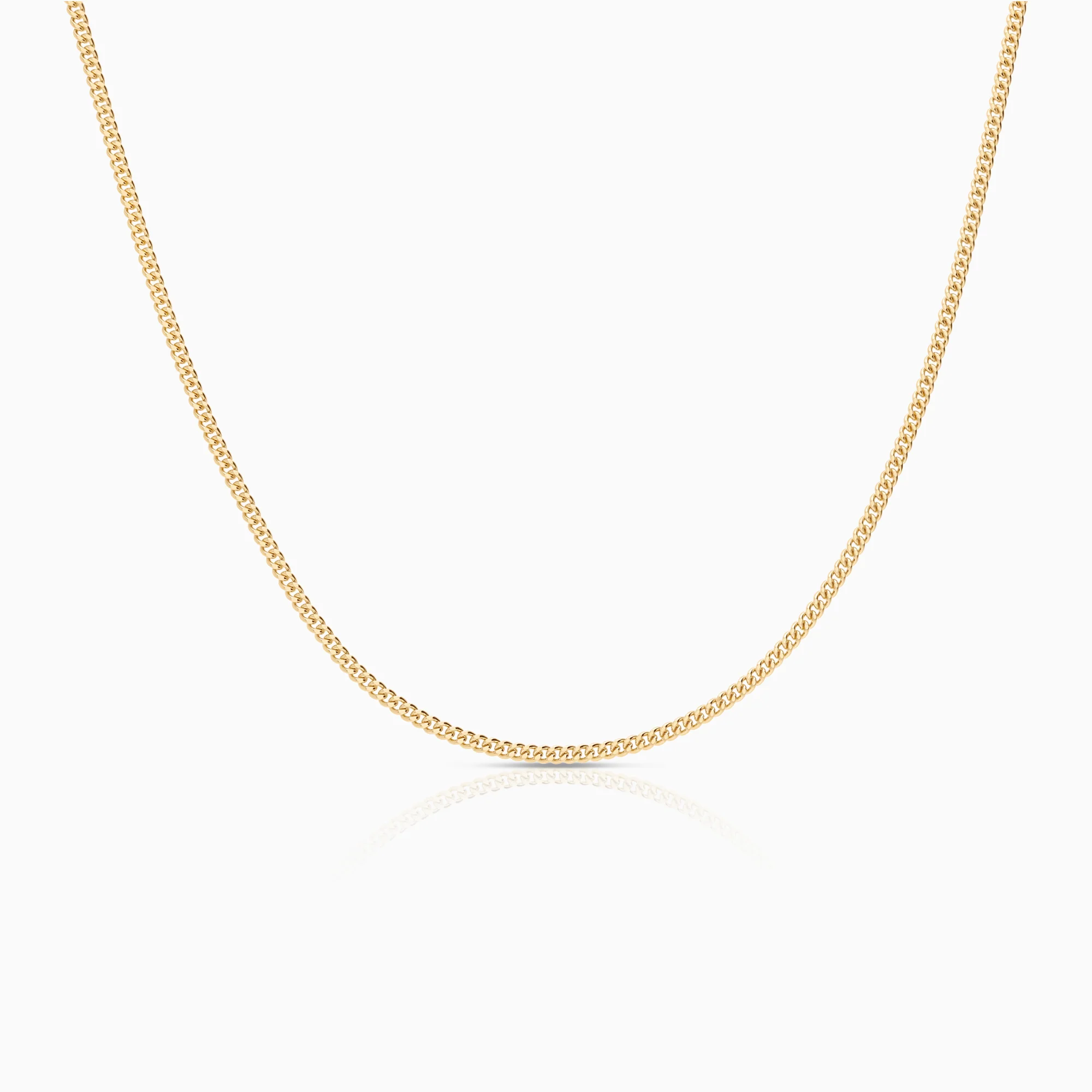 Curb chain necklace 6.15g 18K gold