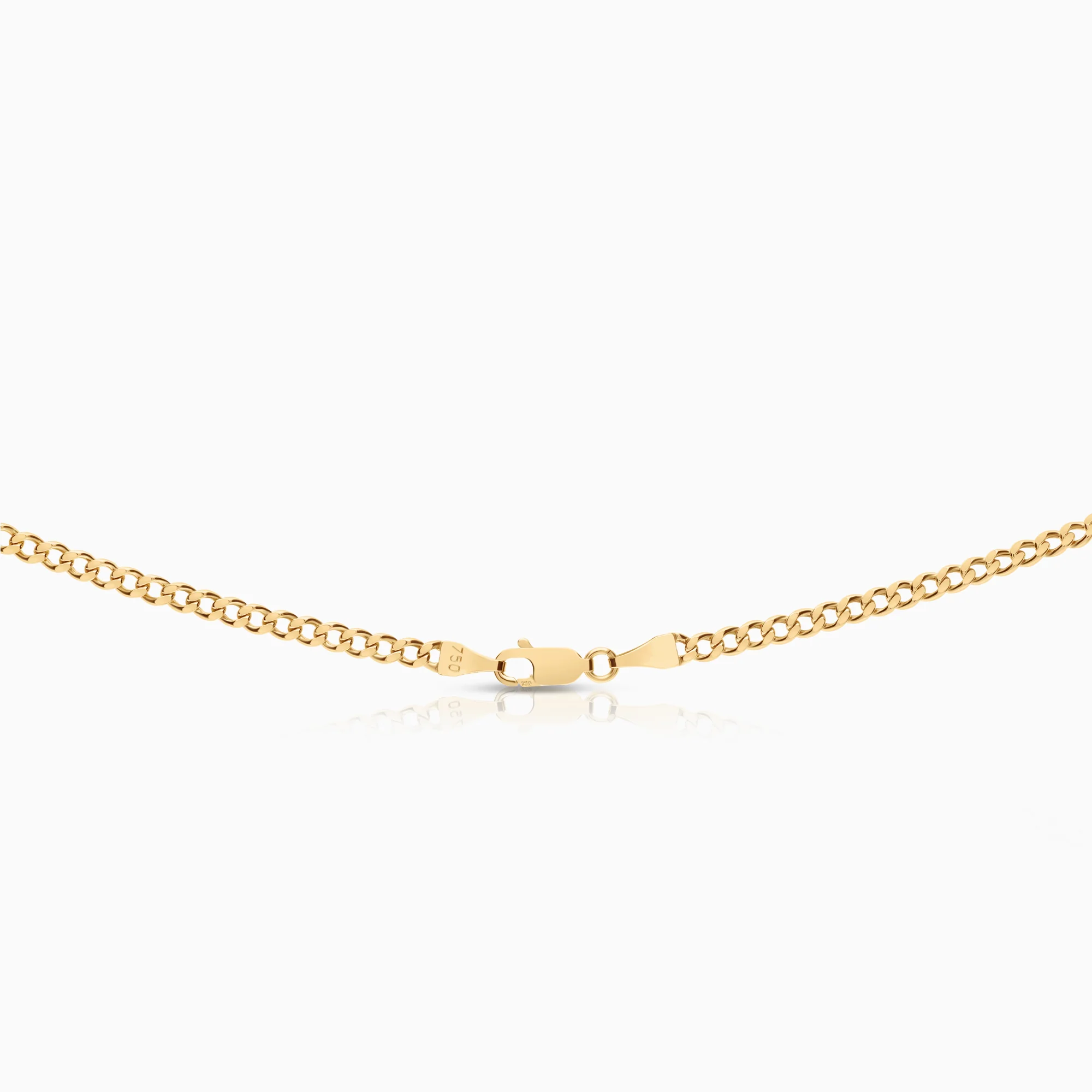 Curb necklace 6.37g 18K gold - Image 2
