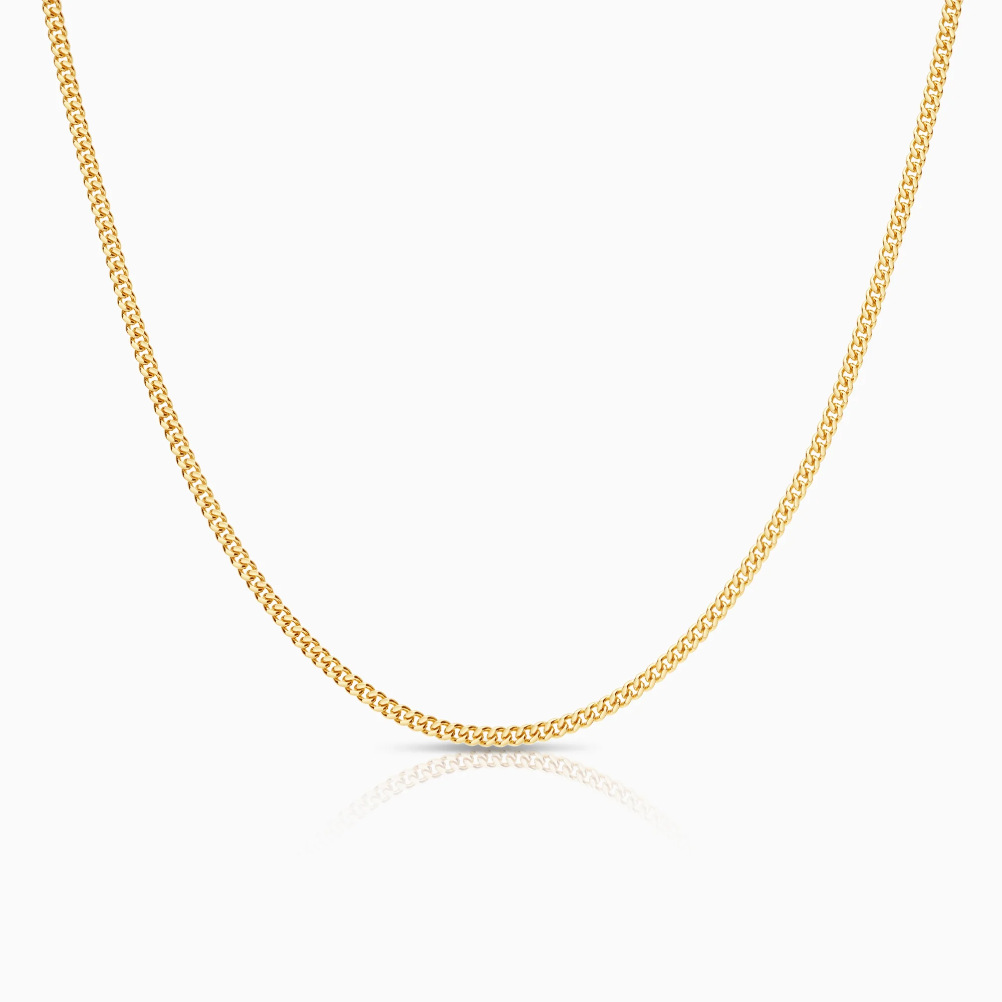 Curb necklace 7.55g 18K gold