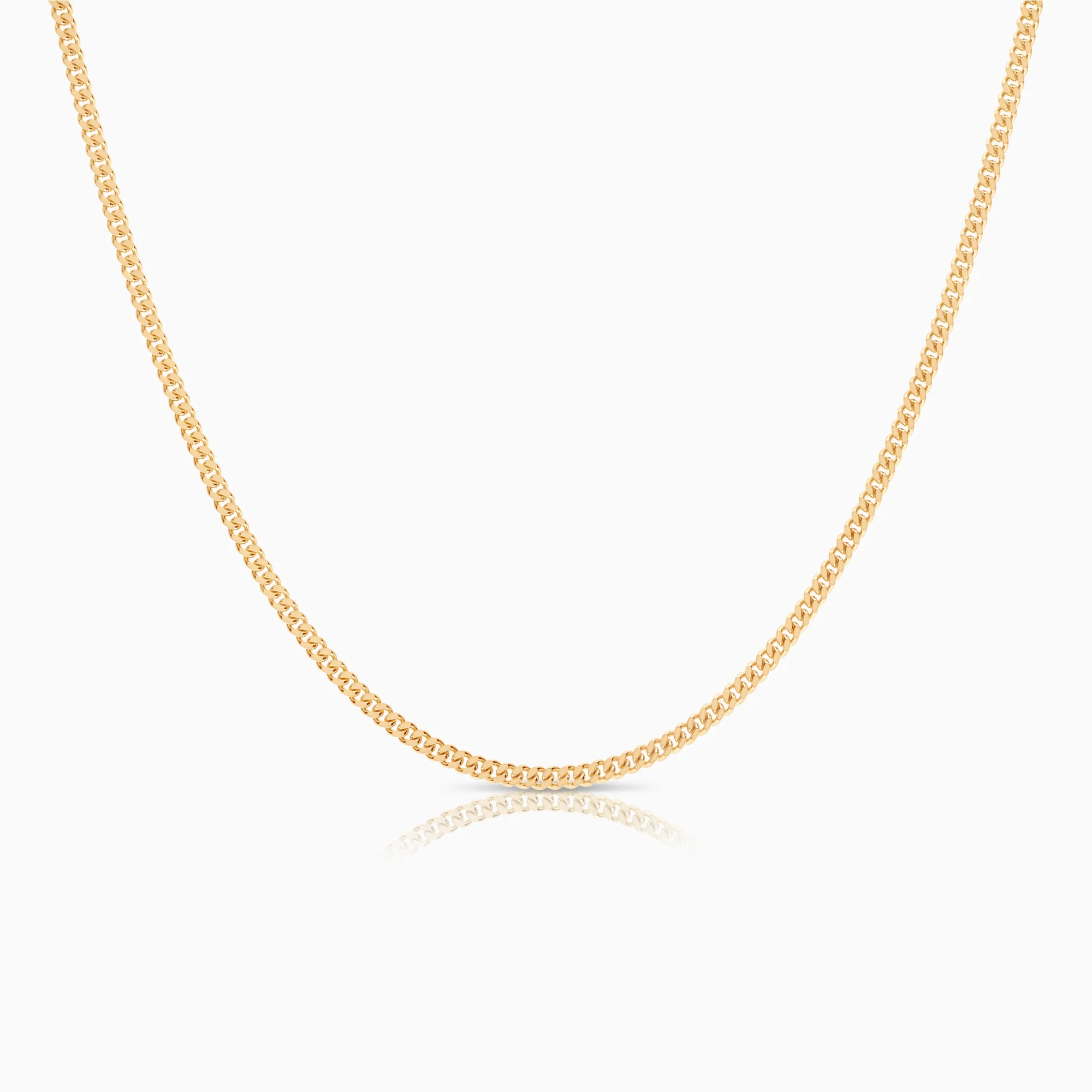 Curb necklace 8.39g 18K gold