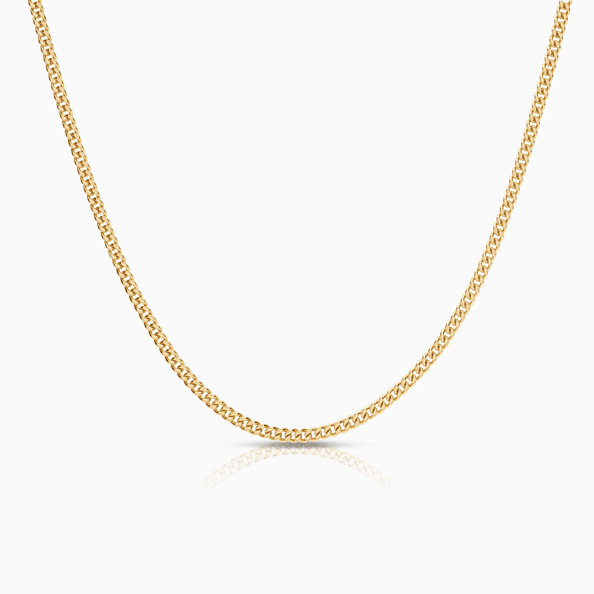 Curb necklace 8.59g 18K gold