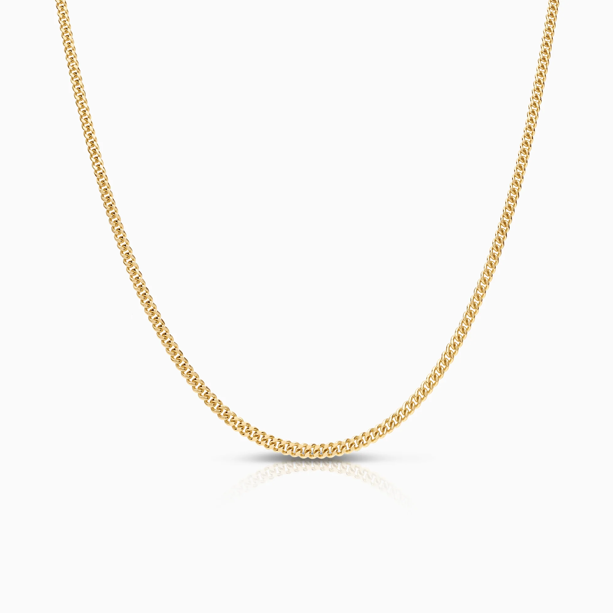 Curb necklace 8.90g 18K gold