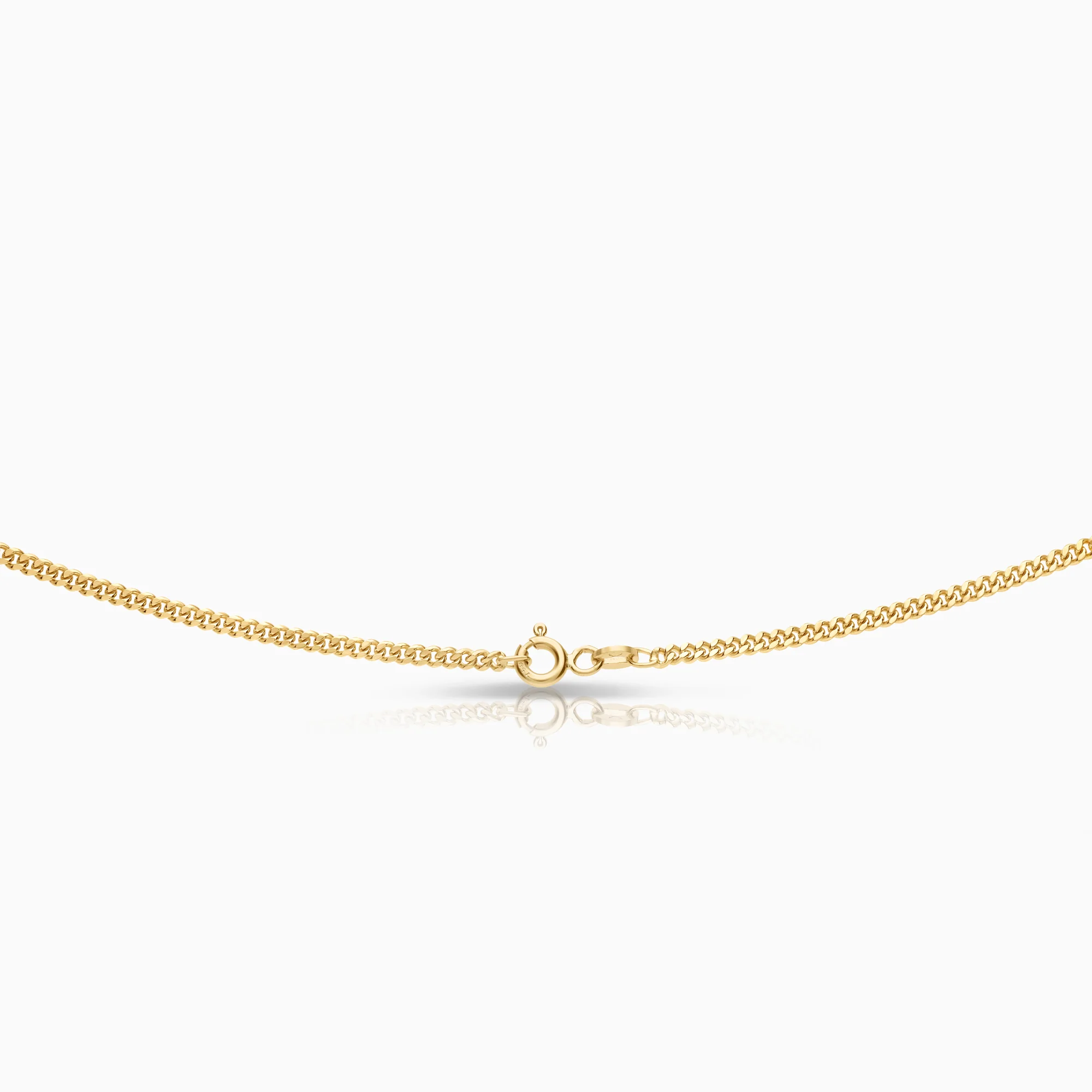 Curb necklace 8.90g 18K gold - Image 2