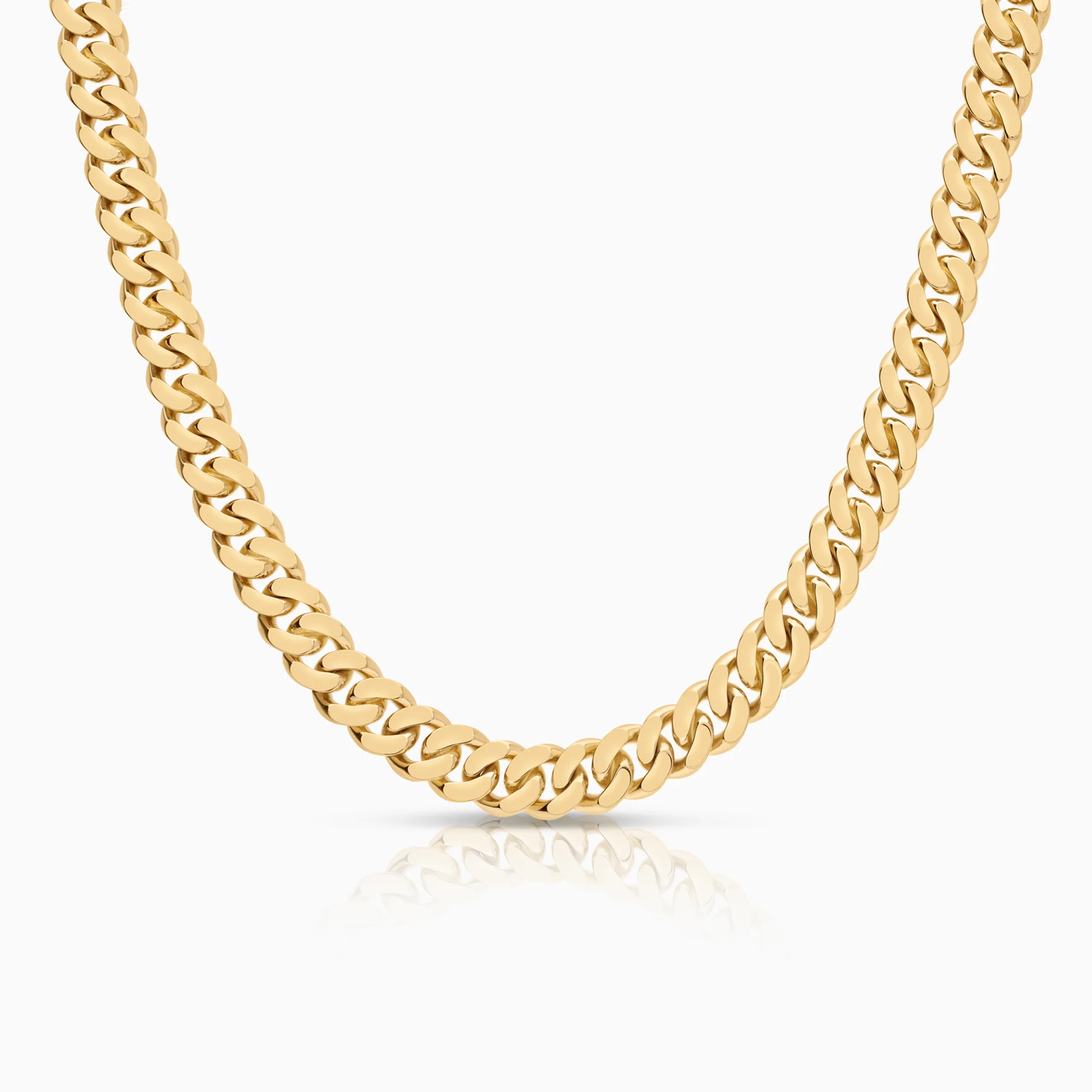 Curb necklace 88.19g 18K gold
