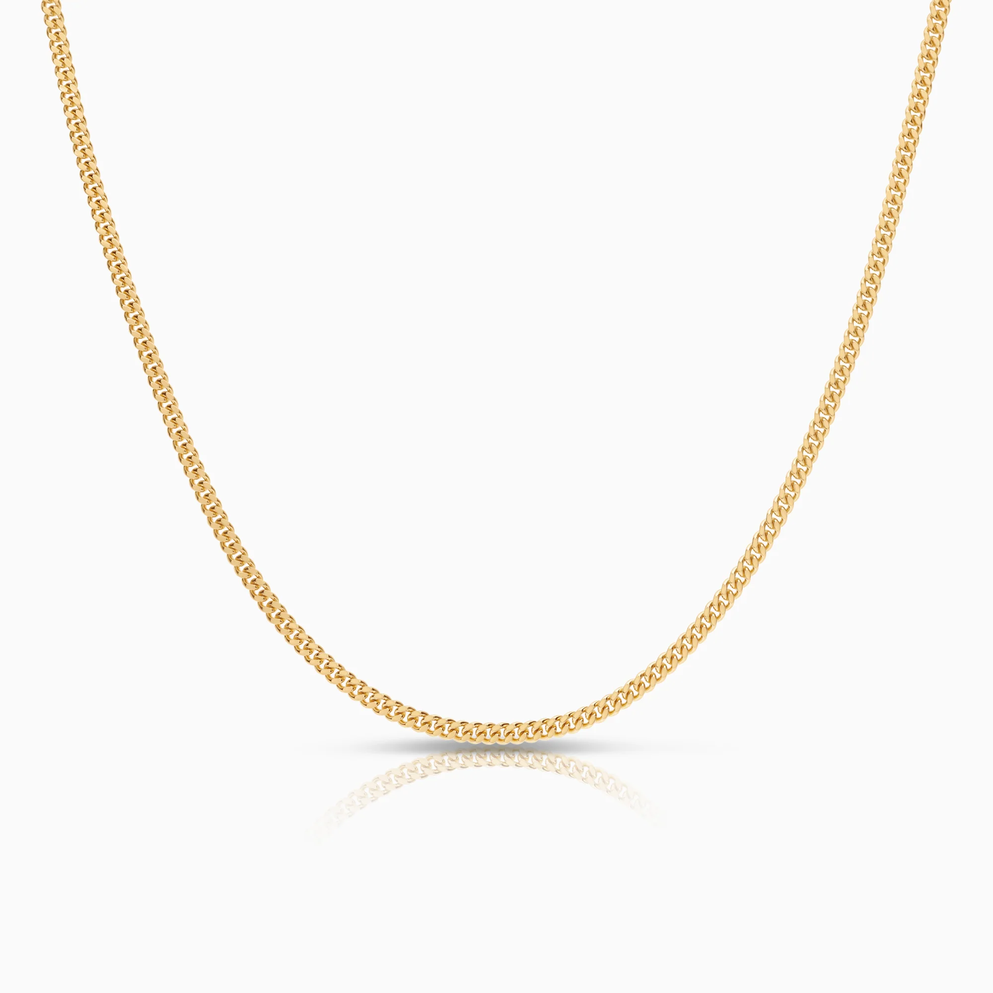 Curb necklace 9.19g 18K gold
