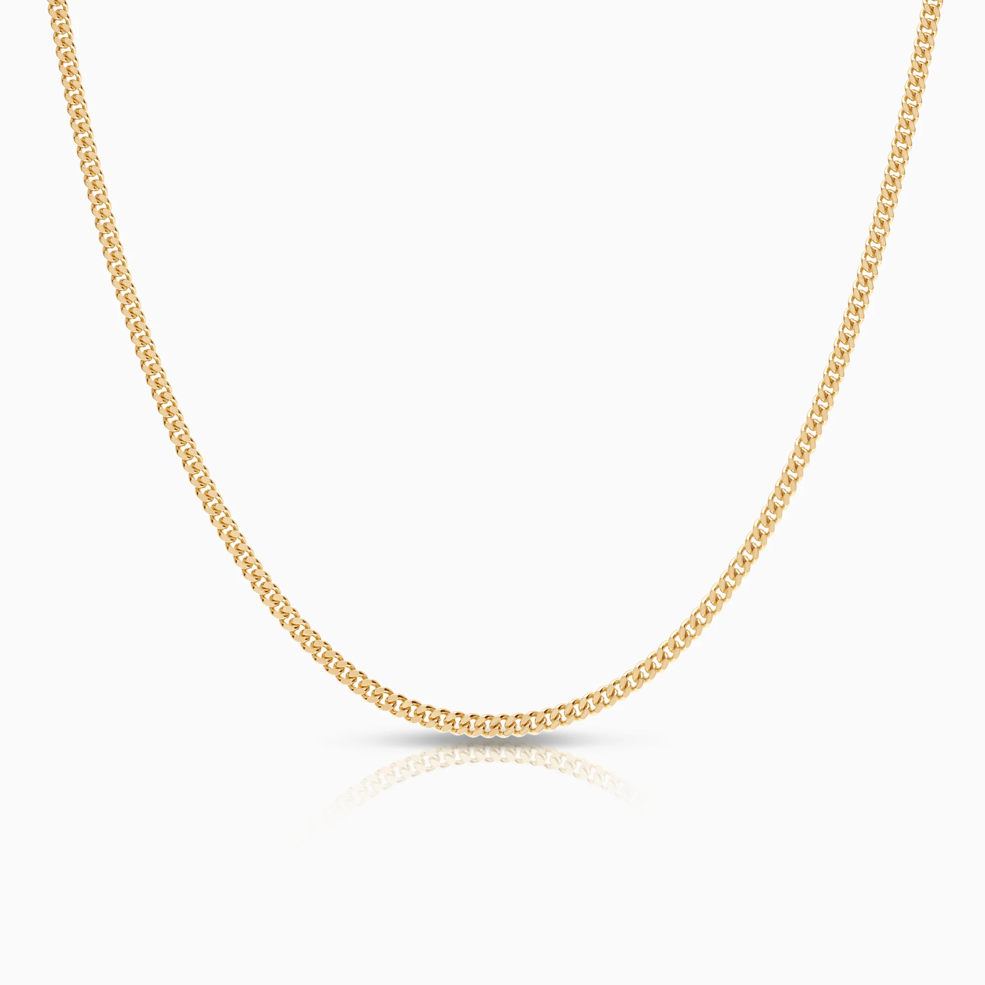 Curb necklace 9.80g 18K gold
