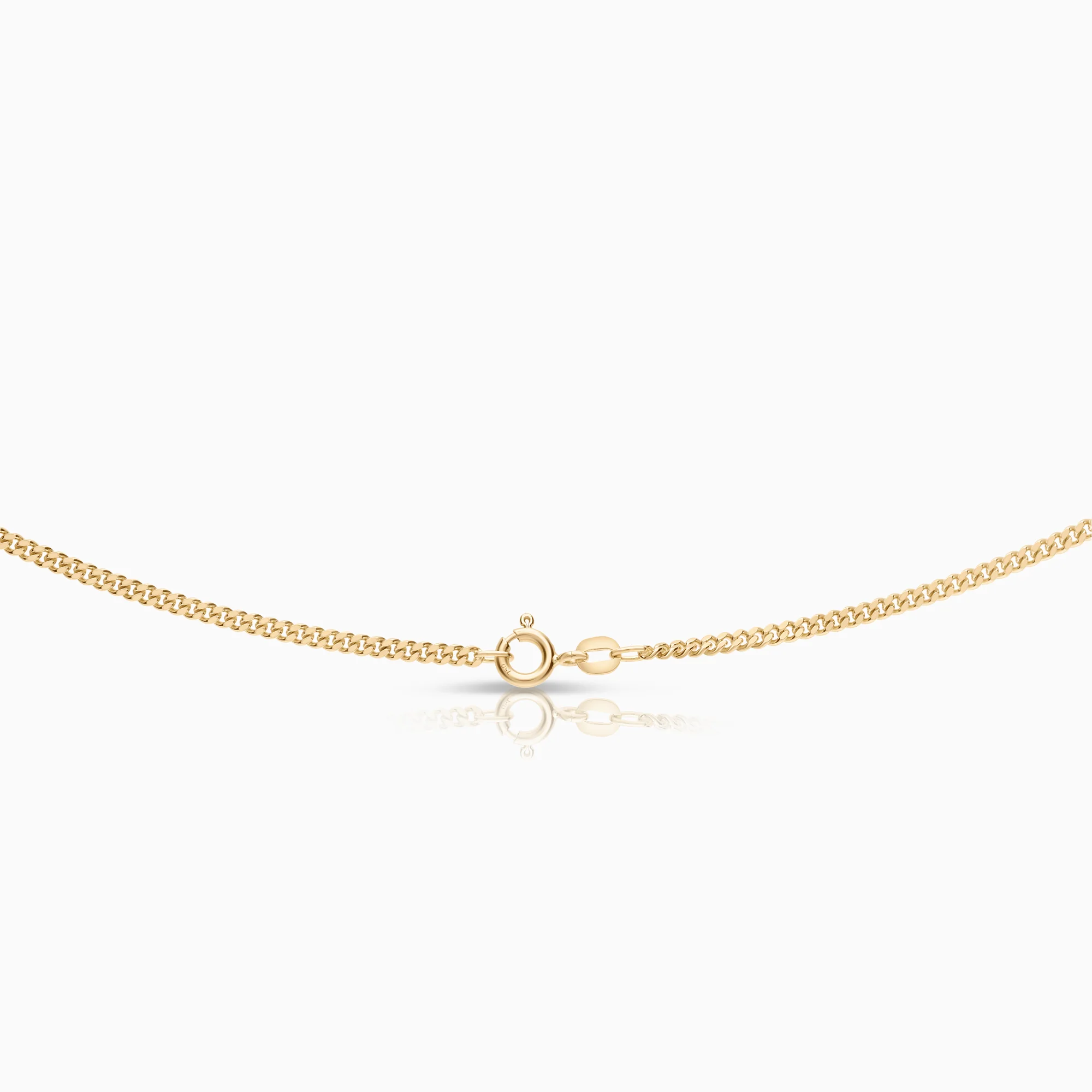 Curb necklace 9.80g 18K gold - Image 2
