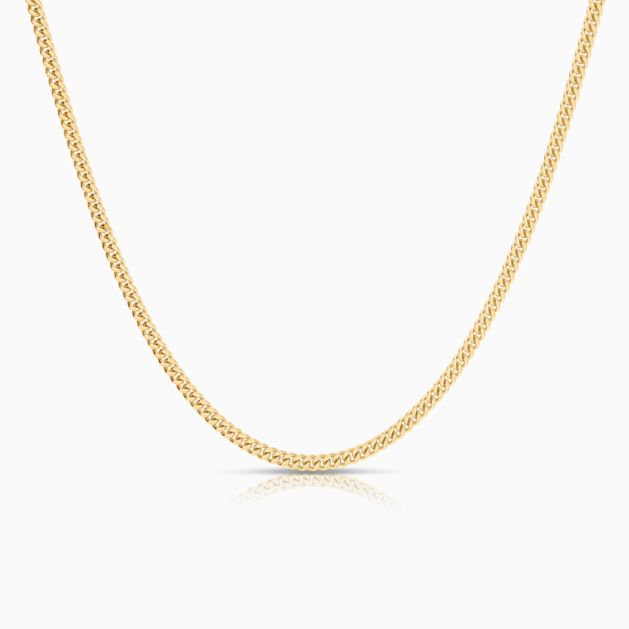 Curb necklace 11.00g 18K gold