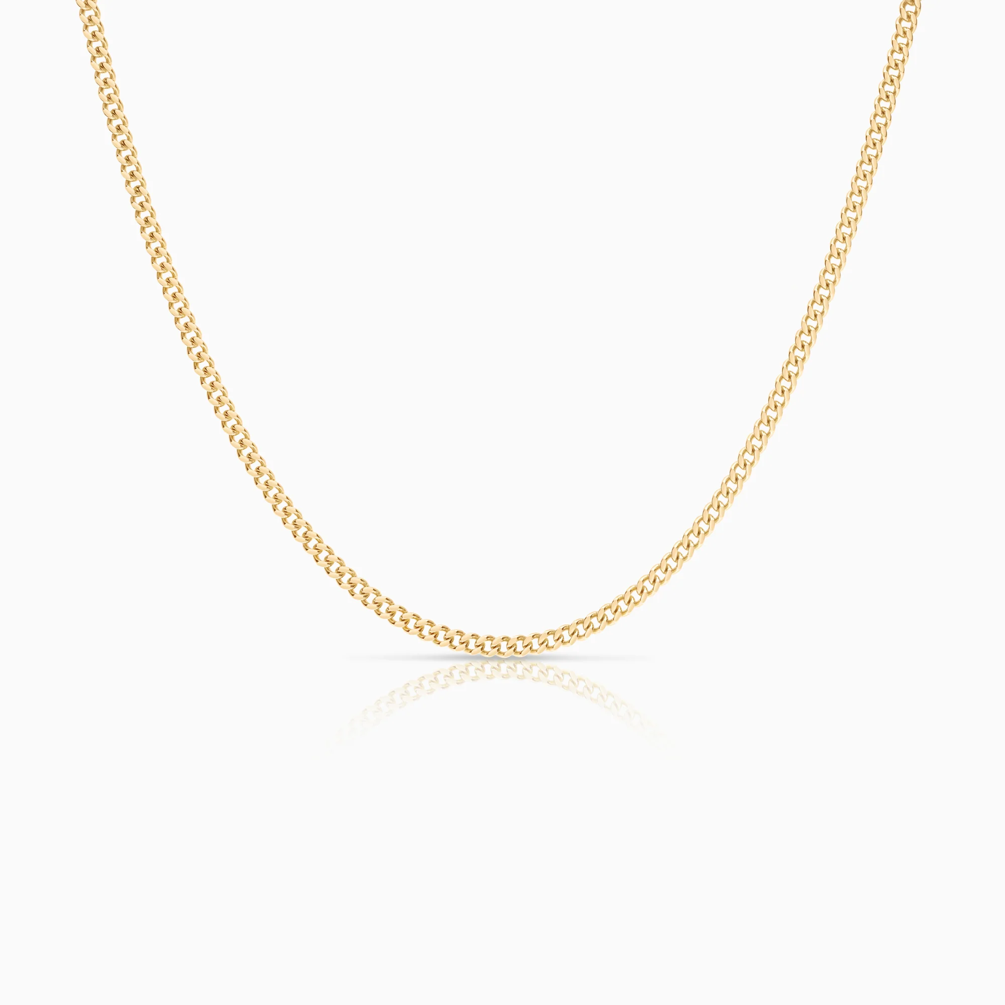 Curb necklace 12.70g 18K gold