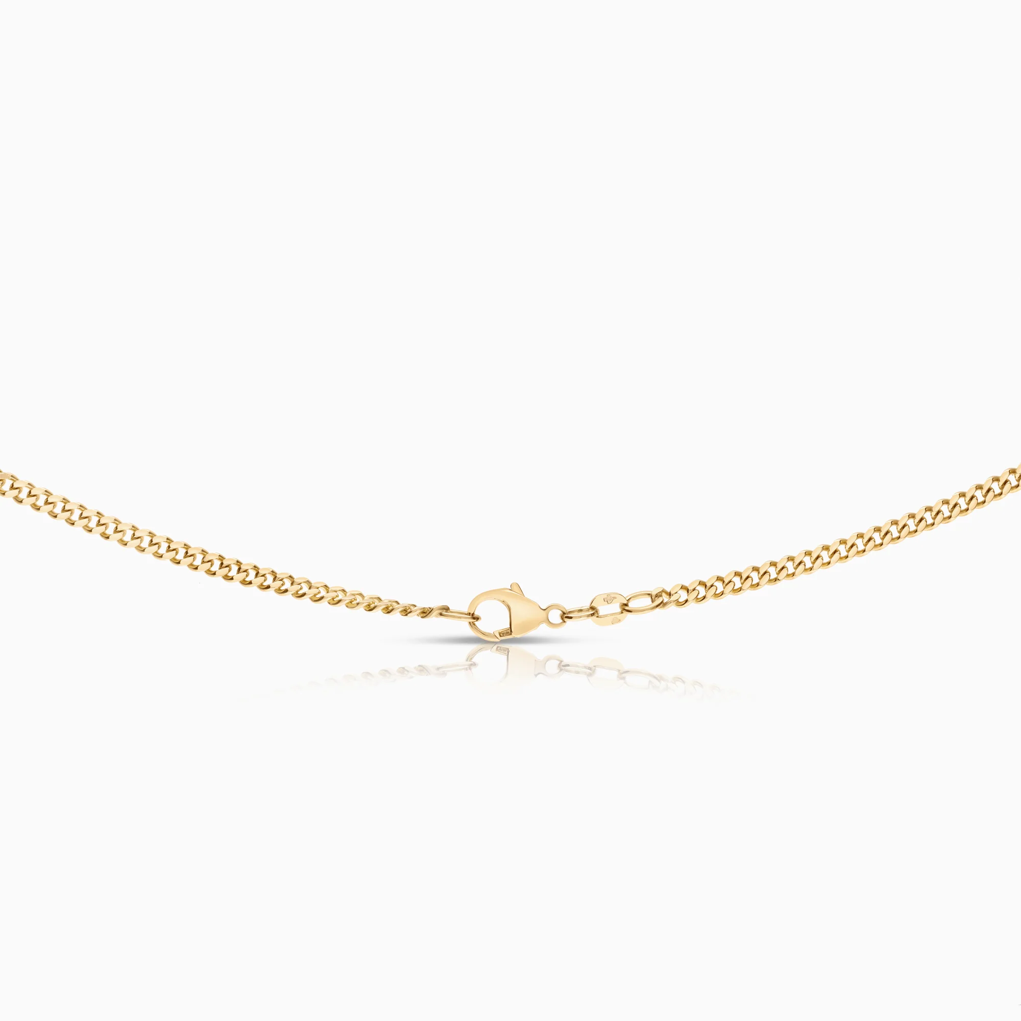 Curb necklace 12.70g 18K gold - Image 2