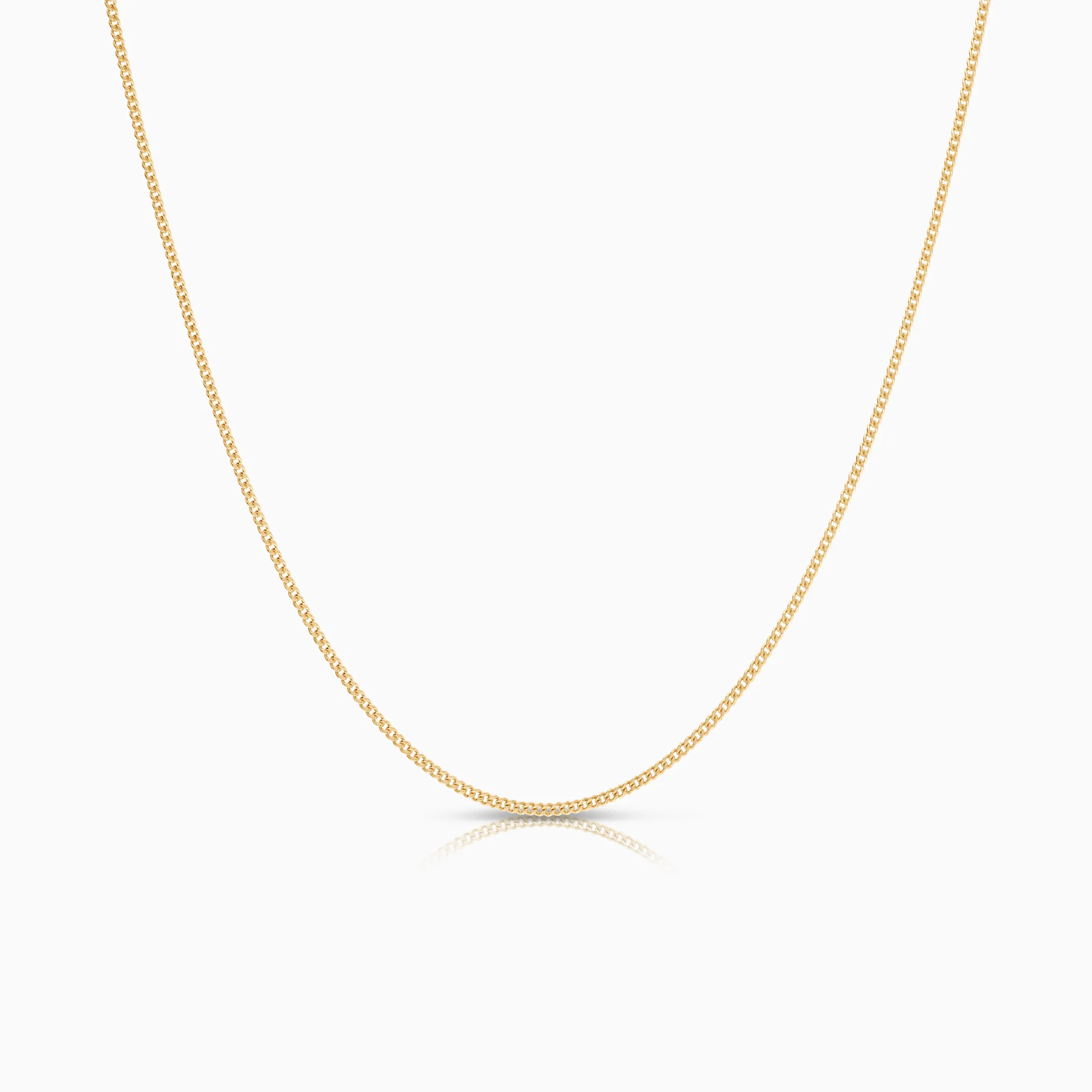Curb necklace 2.12g 18K gold