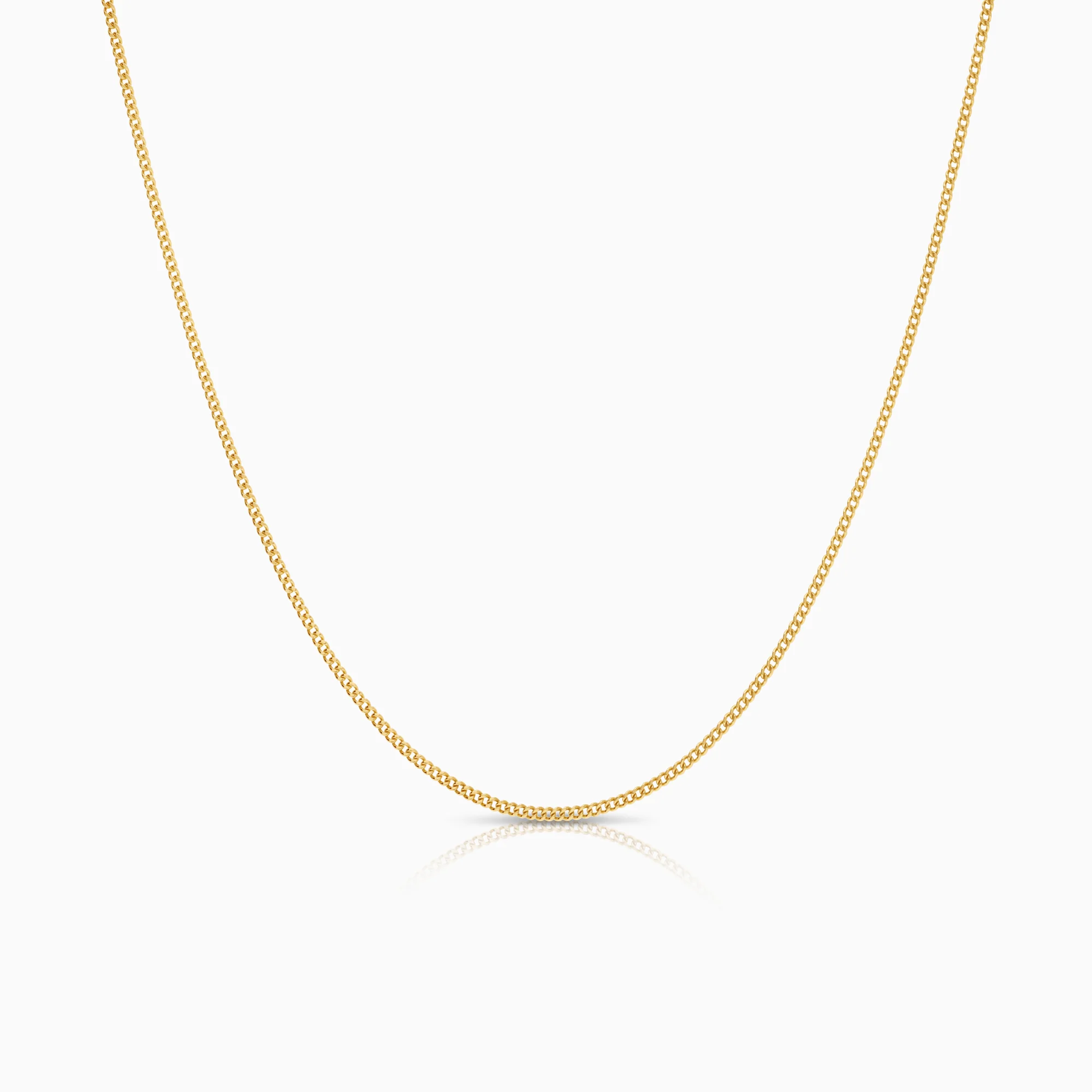 Curb necklace 2.64g 18K gold