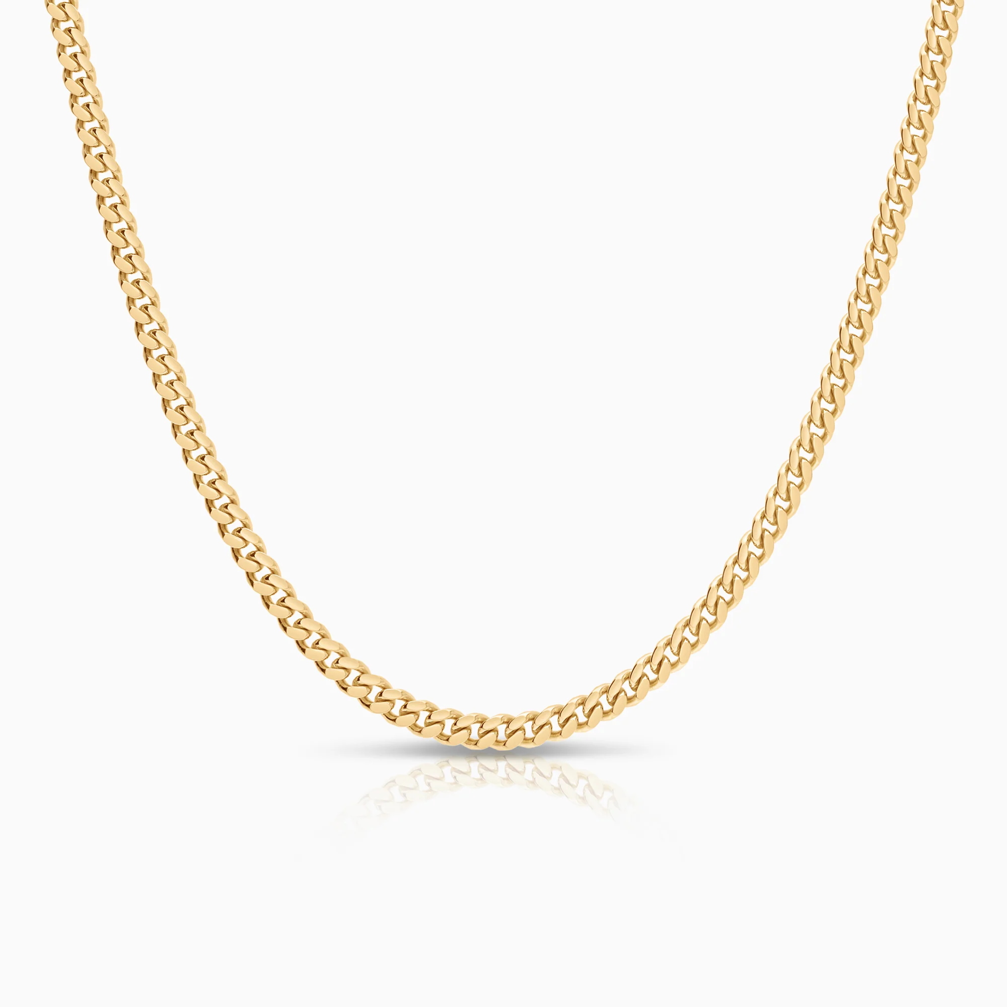 Curb necklace 21.00g 18K gold