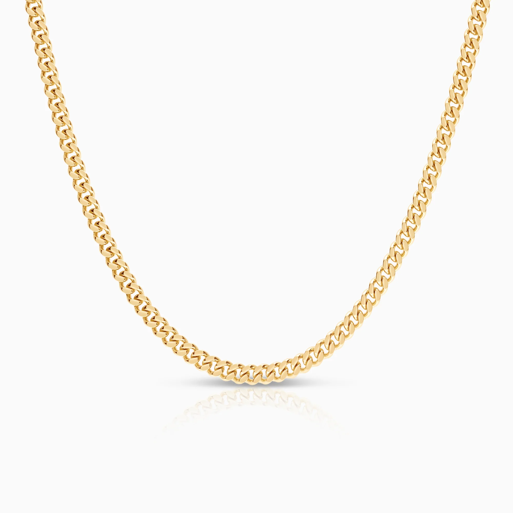 Curb chain necklace 28.05g 18K gold
