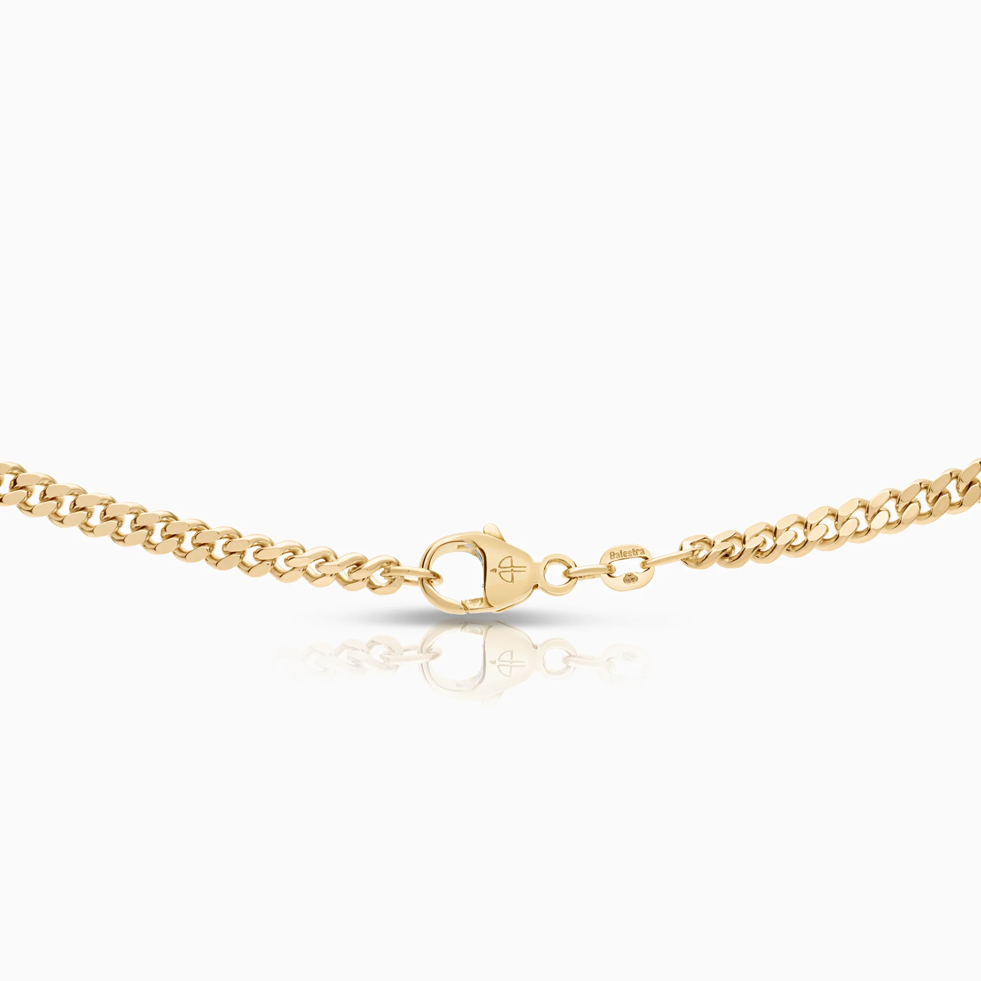 Curb chain necklace 28.05g 18K gold - Image 2