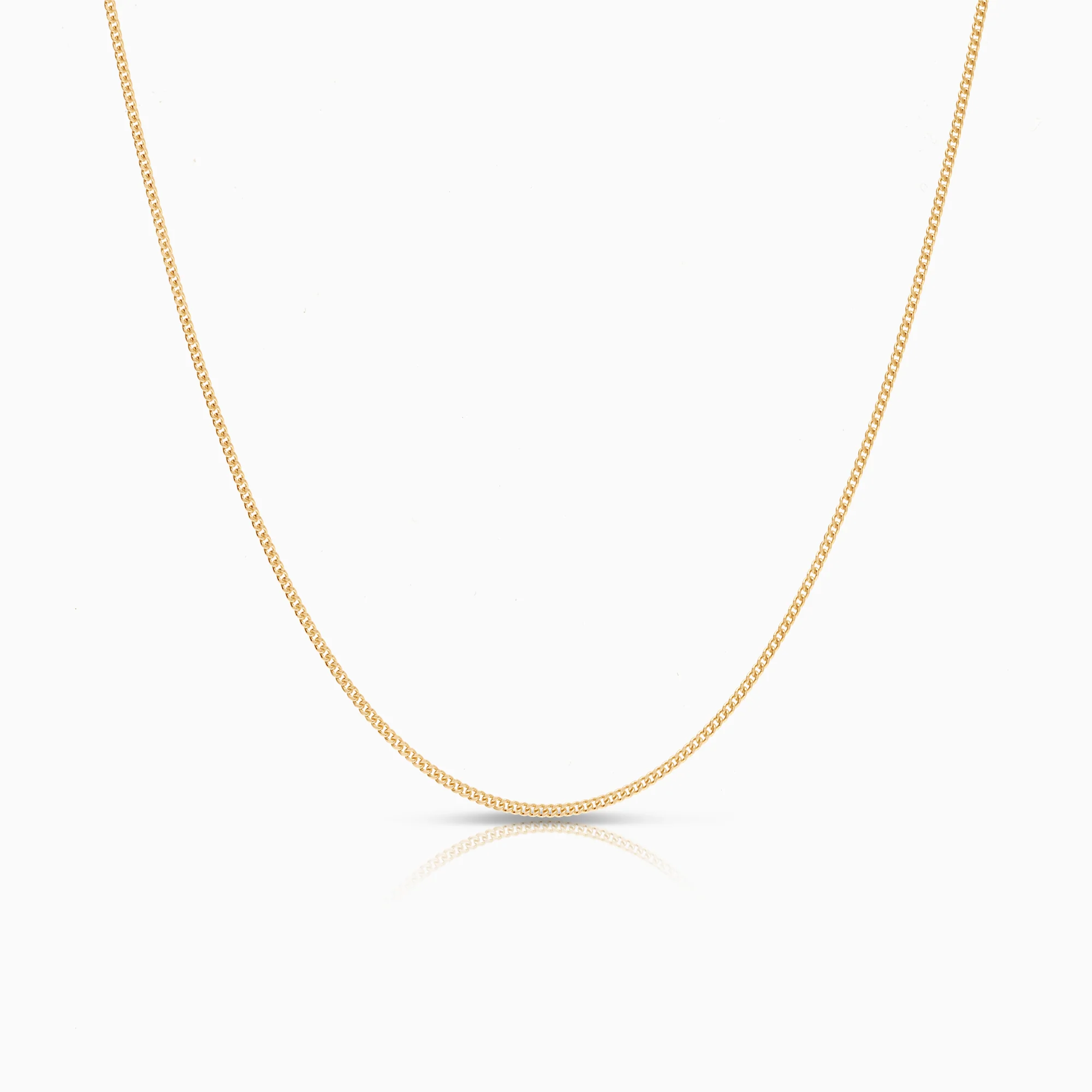 Curb necklace 3.35g 18K gold