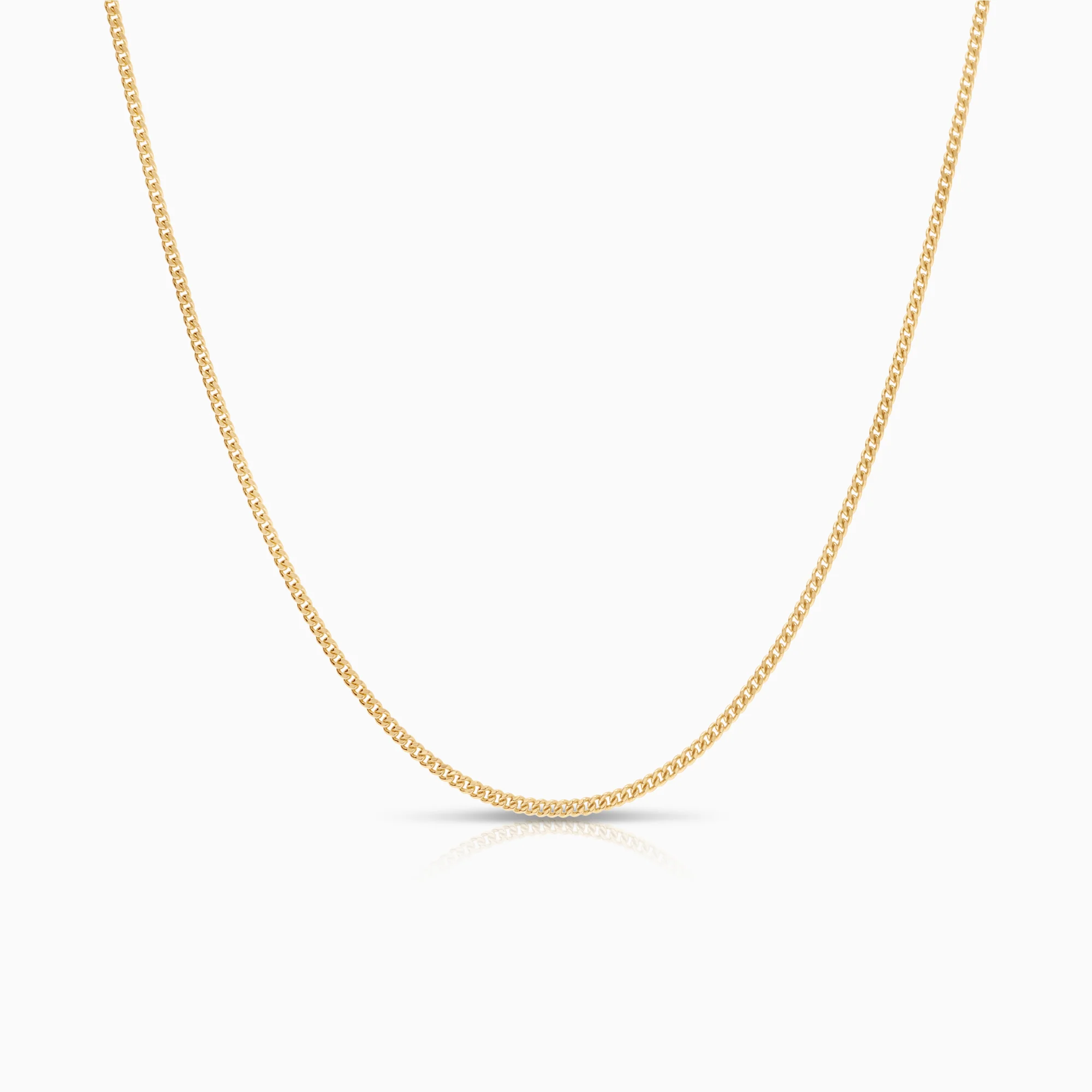 Curb necklace 4.61g 18K gold