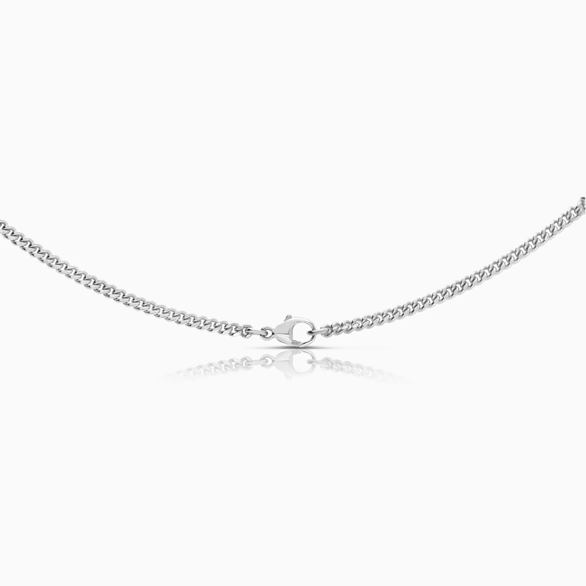 Curb chain 20.90g 18K white gold - Image 2