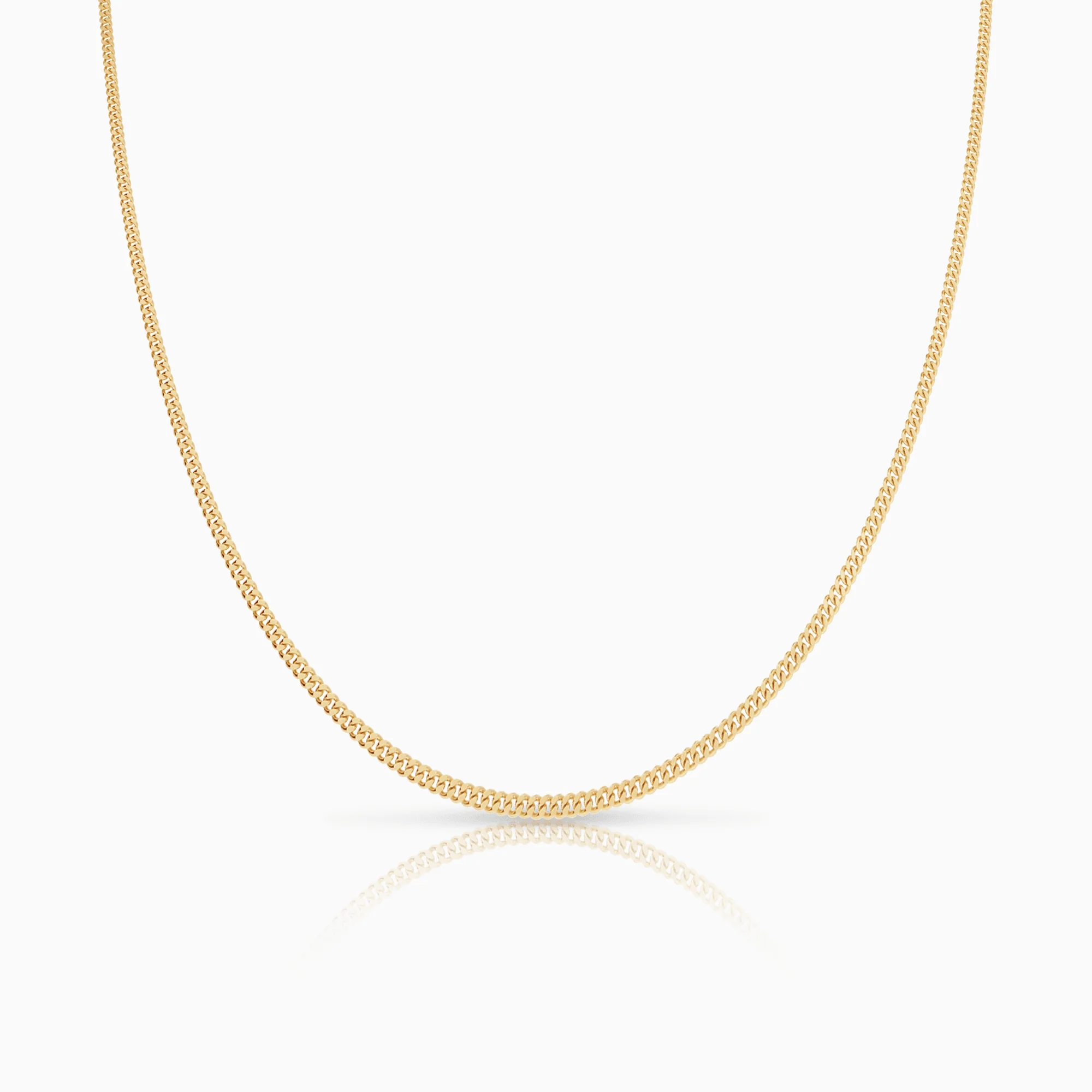 Curb chain 36.5cm 18K gold