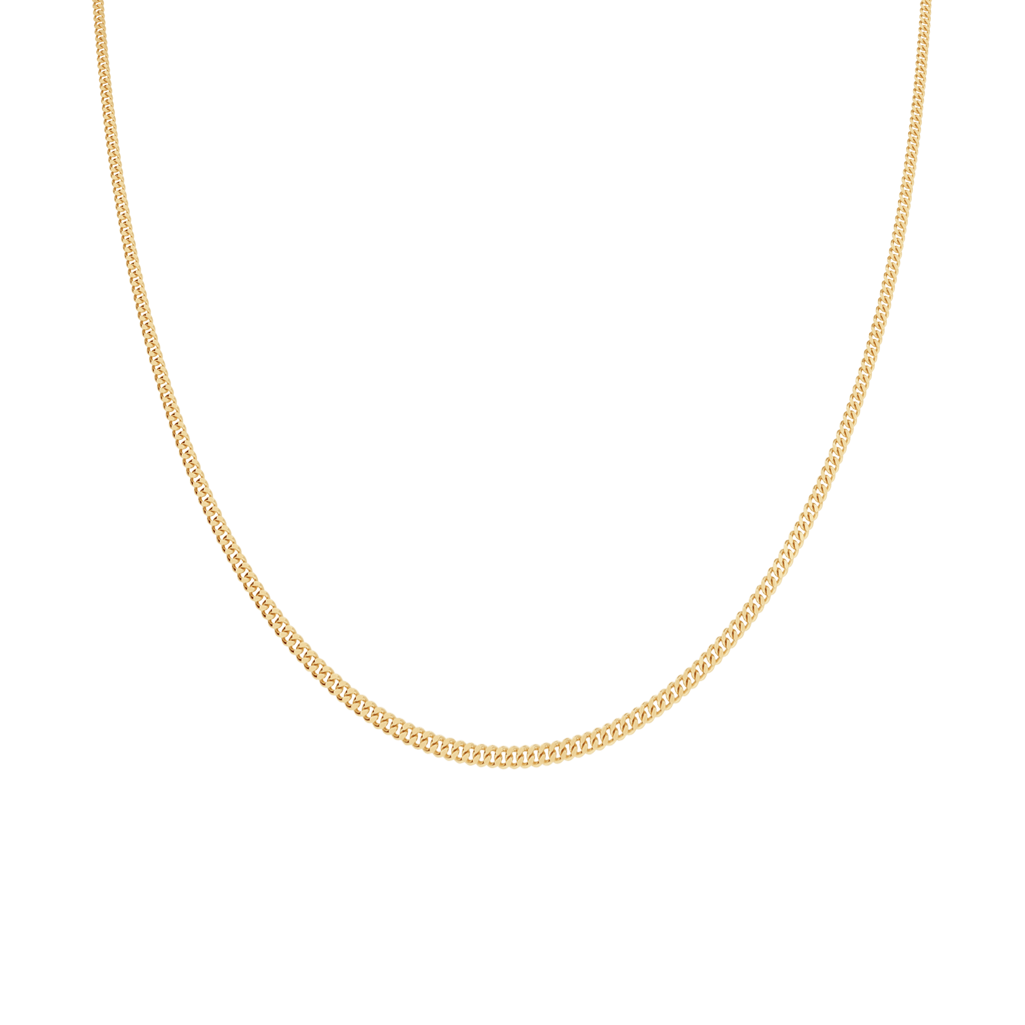 Curb chain 36.5cm 18K gold - Image 2