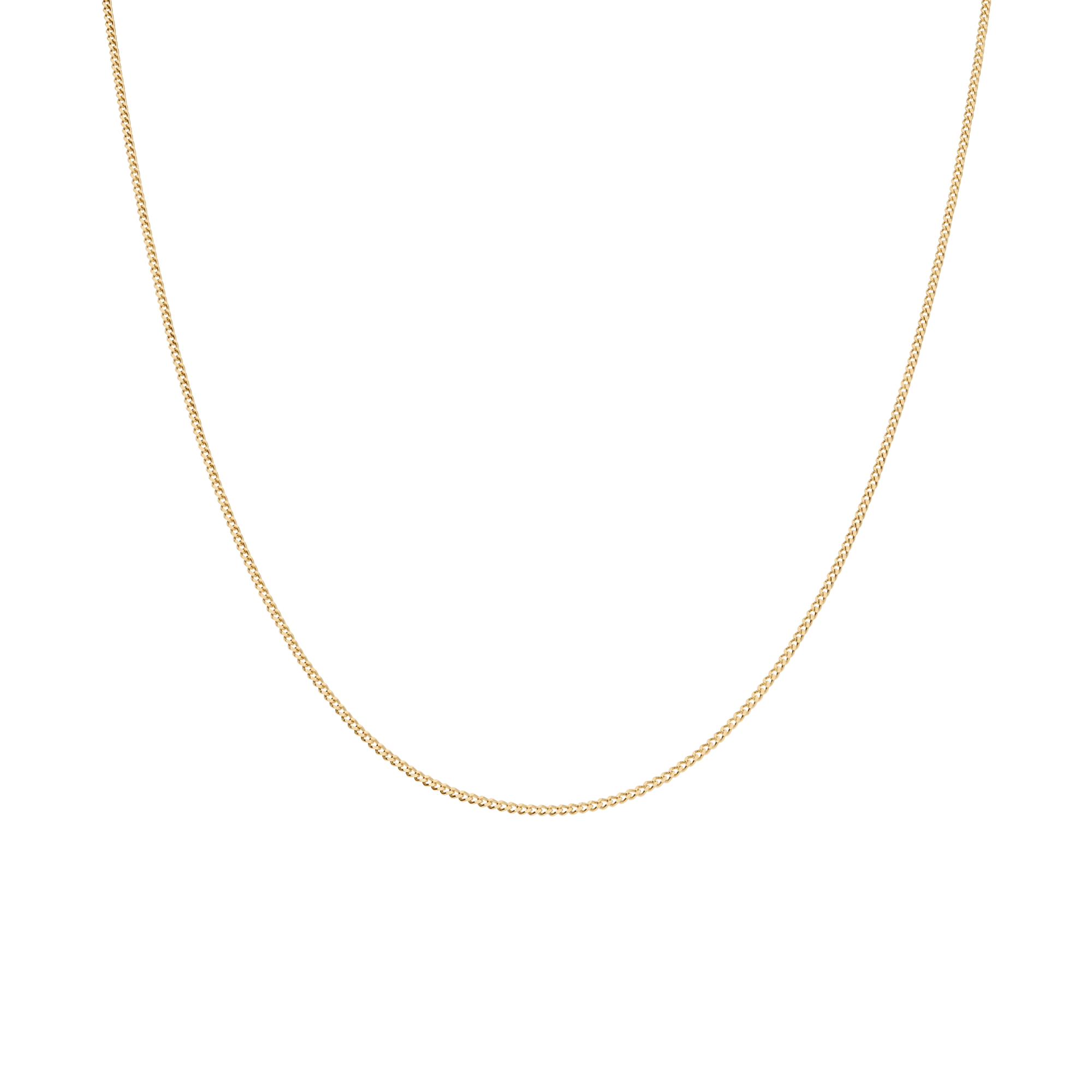 Curb chain 36cm 18K gold - Image 2