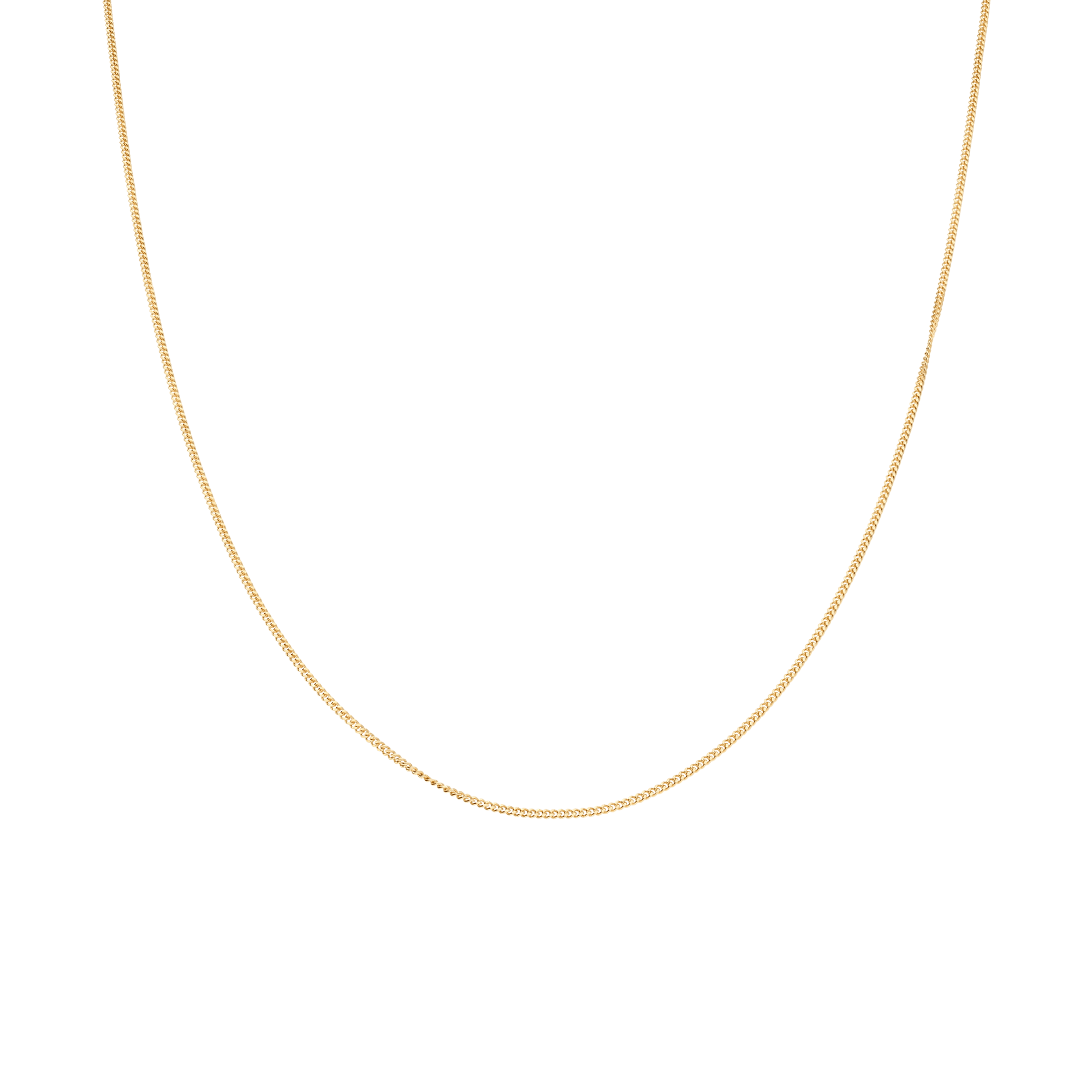 Curb chain 36cm 18K gold - Image 2