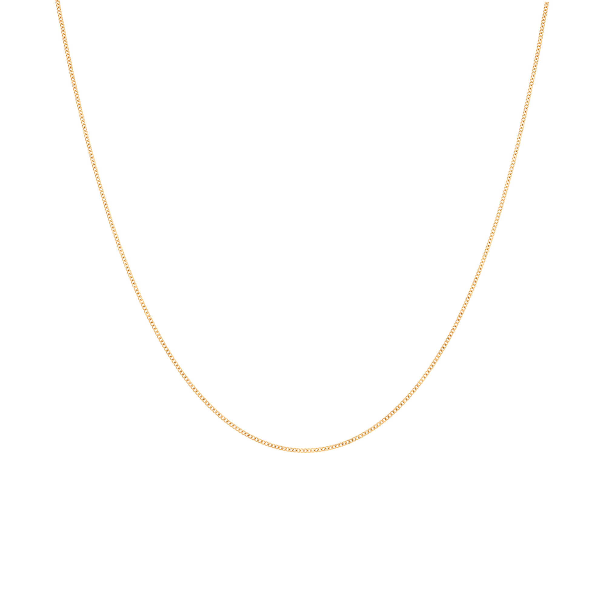 Curb chain 37.5cm 18K gold - Image 2