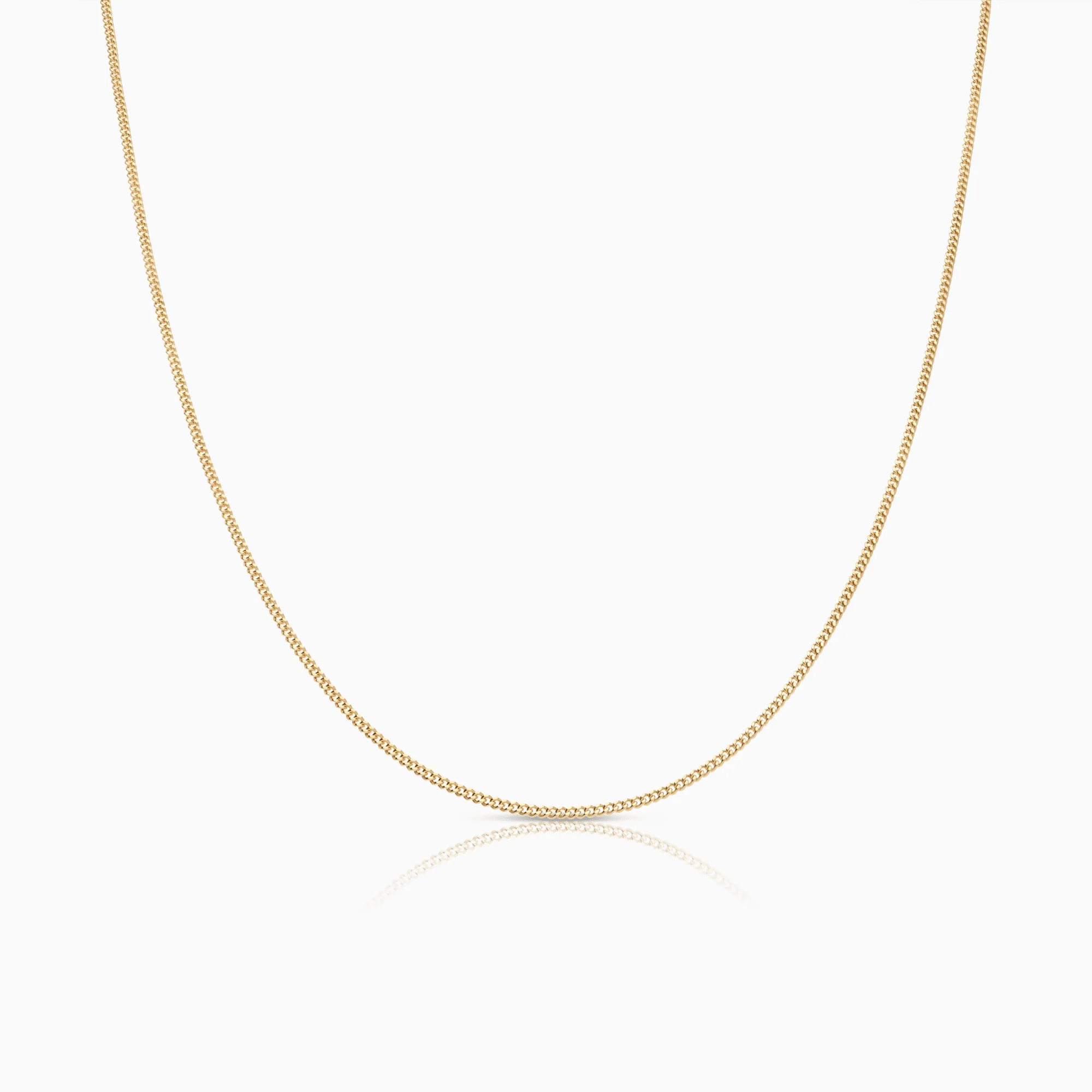 Curb chain 38.5cm 18K gold